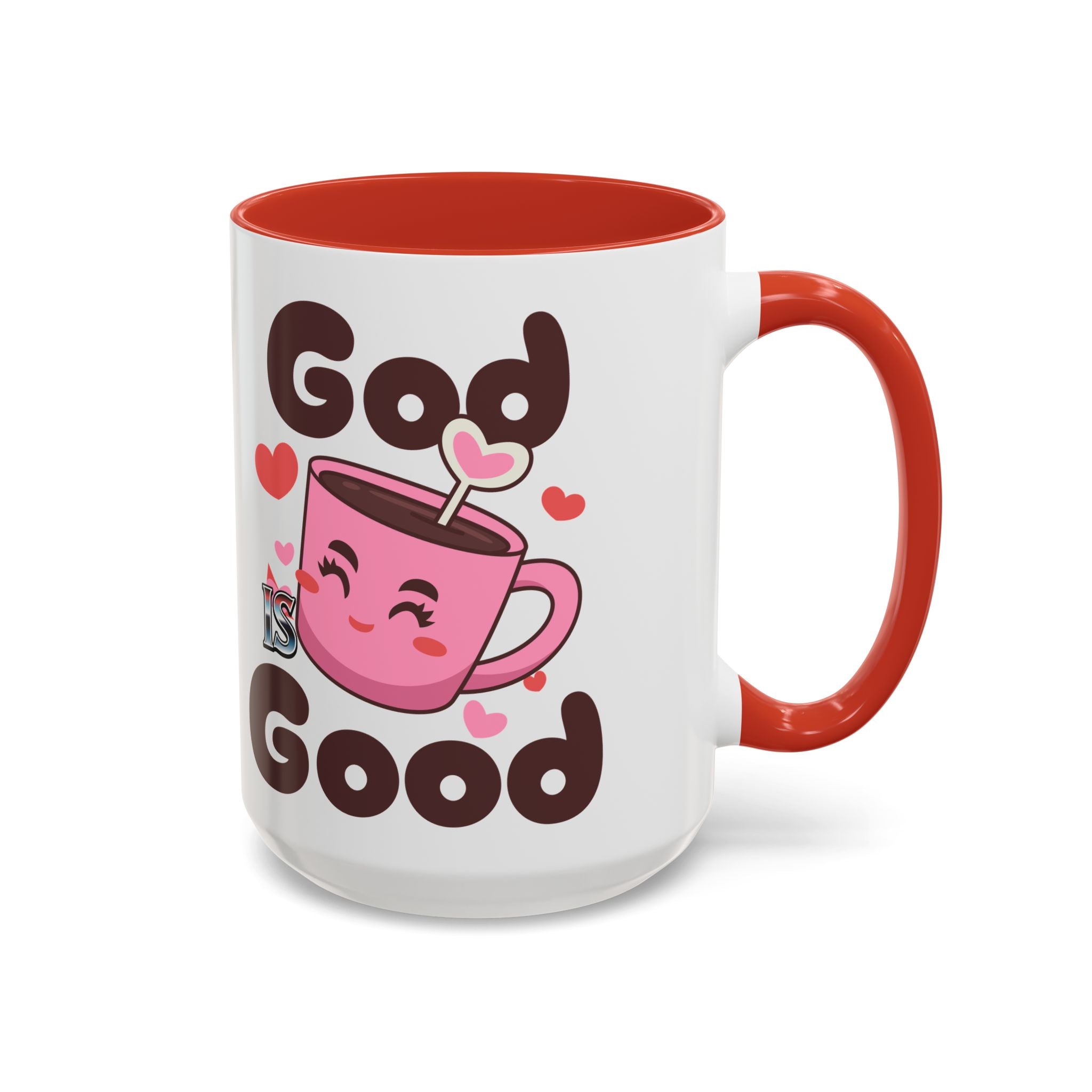 Cute God is Good Coffee Mug | Love Inspired Drinkware for Coffee Lovers, Gift for Friends, Anniversaries, Home Decor, Faith-Based Gifts