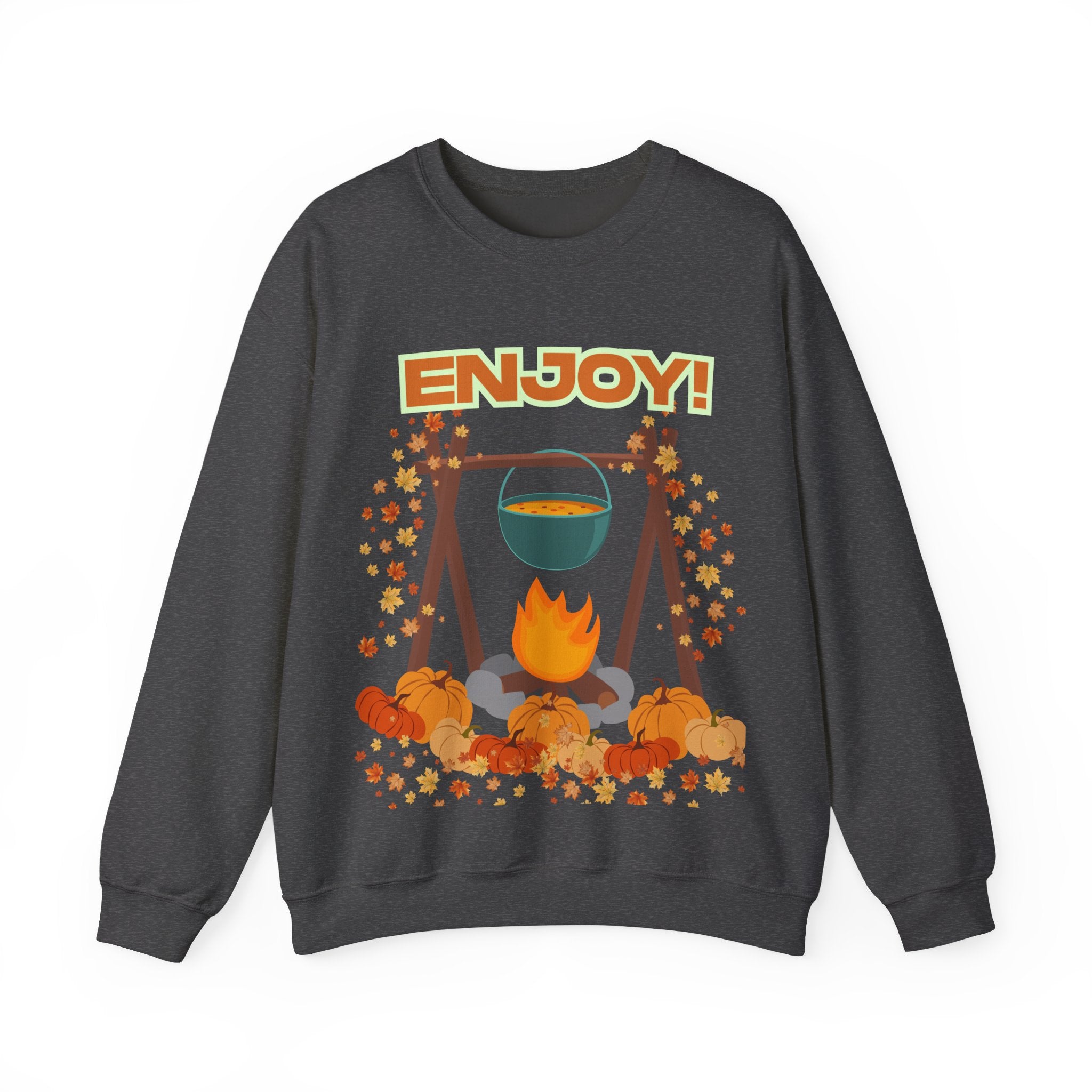 Cozy Campfire Sweatshirt, Fall Apparel, Autumn Outing Gear, Unisex Crewneck, Chill Vibes, Perfect for Bonfires, Thanksgiving