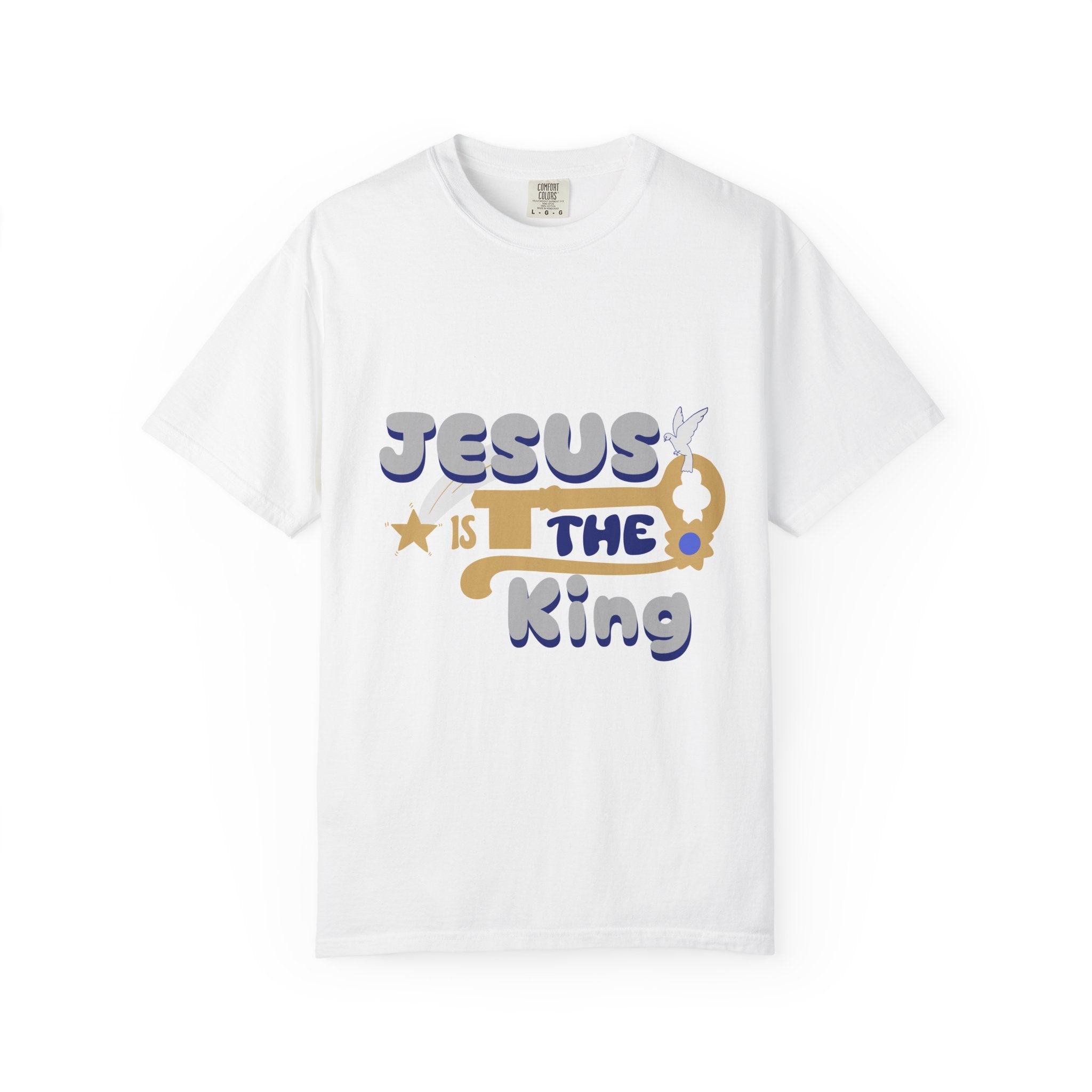 Jesus Is The King T-Shirt — Retro Christian Faith Tee
