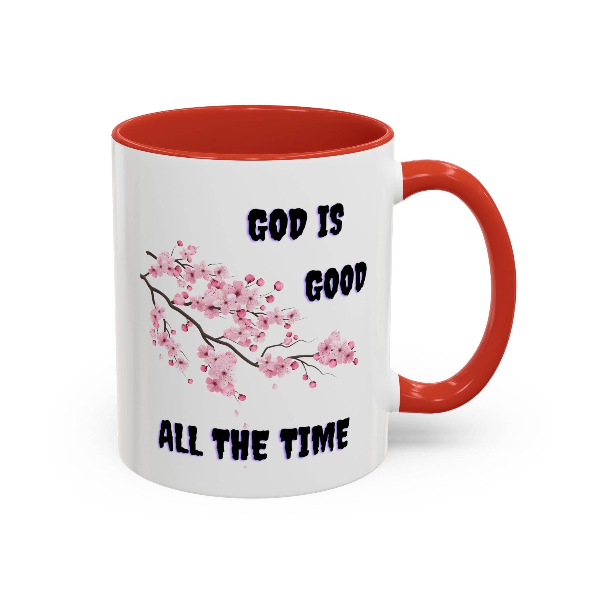 Inspirational Coffee Mug - God is Good, Floral Design, Gift for Faith Friends, Perfect for Mother's Day, Church Gatherings, Daily Motivation
