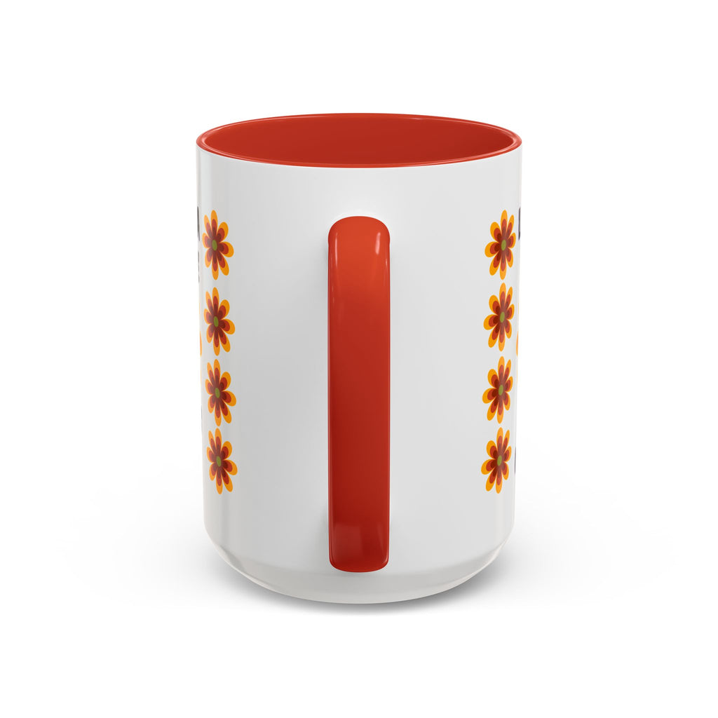 Bright Floral Accent Coffee Mug for Gifts, Home Decor, Coffee Lovers, Spanish Quote, Perfect for Special Occasions