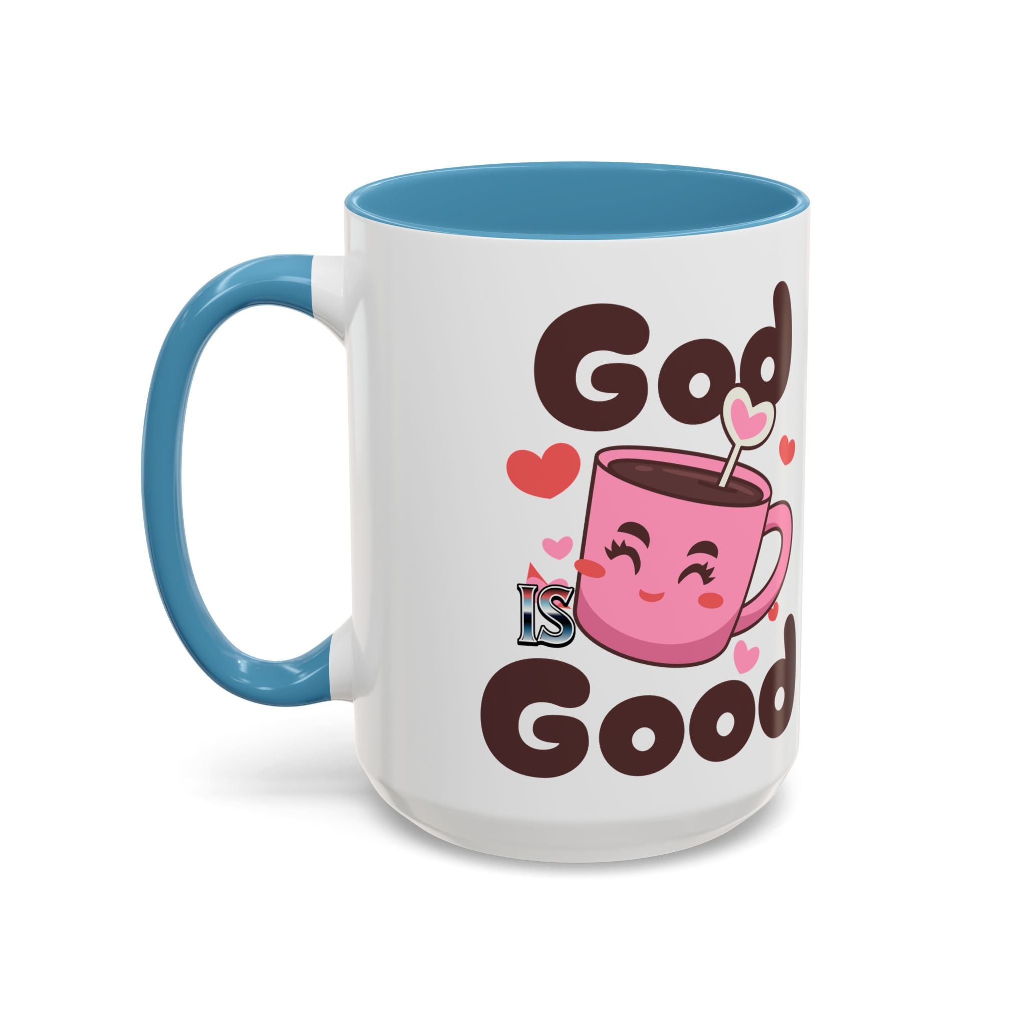 Cute God is Good Coffee Mug | Love Inspired Drinkware for Coffee Lovers, Gift for Friends, Anniversaries, Home Decor, Faith-Based Gifts