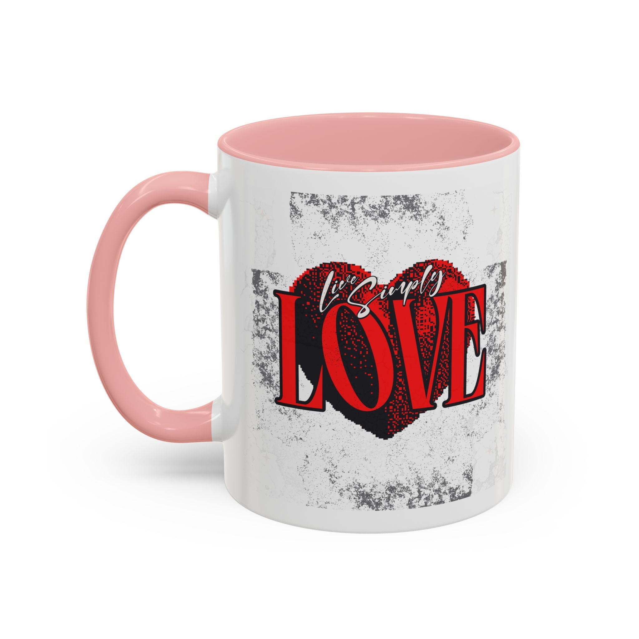 Love Accent Coffee Mug - Perfect Gift for Valentine's Day, Romantic Gift, Heart Mug, Coffee Lovers, Personalized Mug