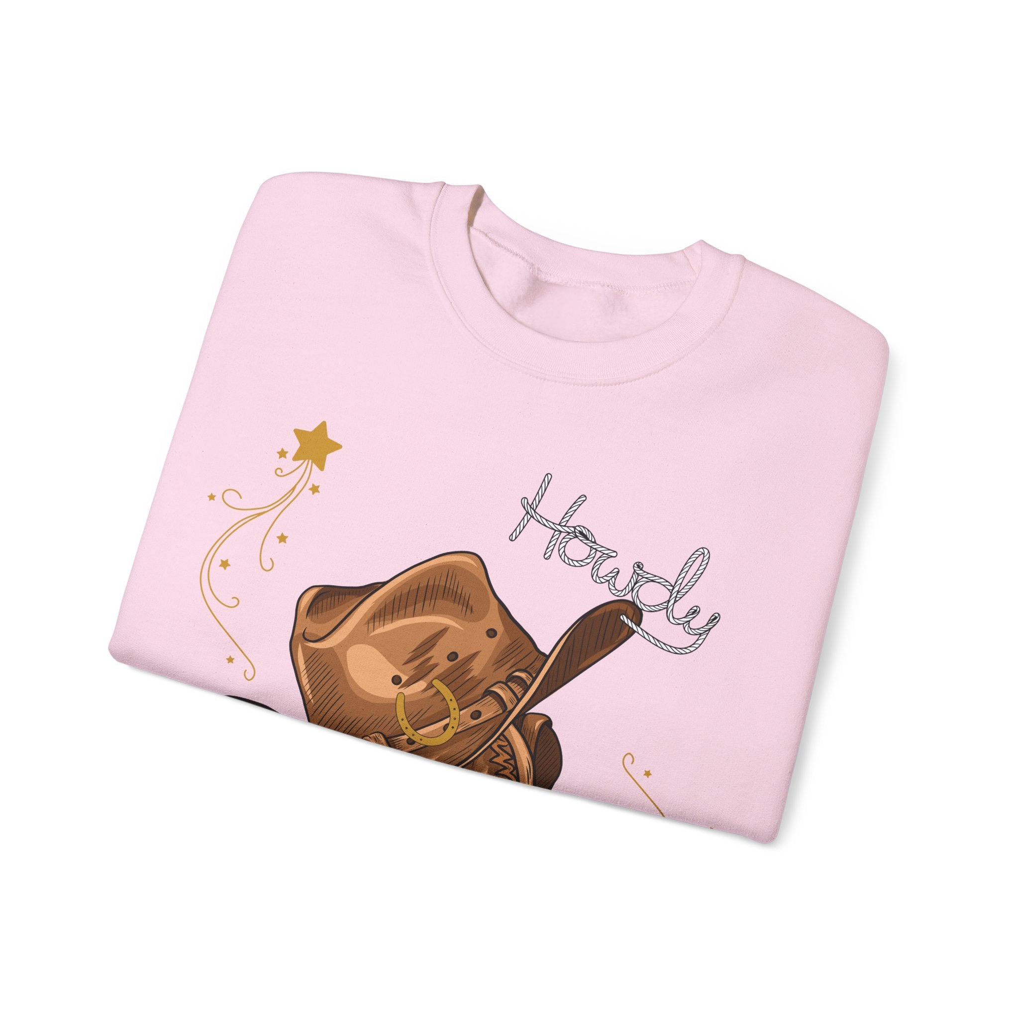 Howdy Cowboy Crewneck Sweatshirt | Unisex Sweatshirt, Western Apparel, Fall Fashion, Gift for Him/Her, Casual Wear