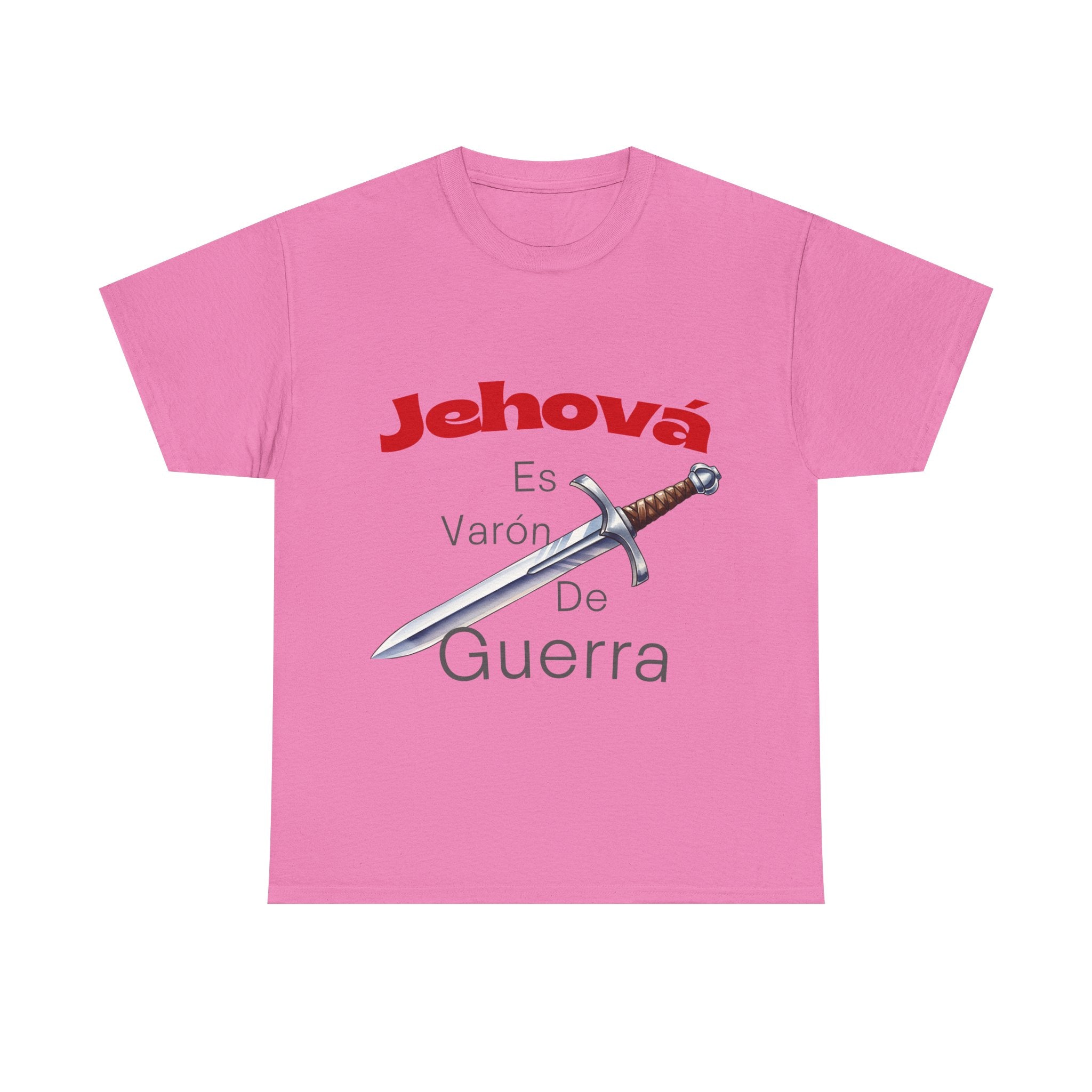 Jehová Es Varón De Guerra T-Shirt — Spanish Christian Sword Design