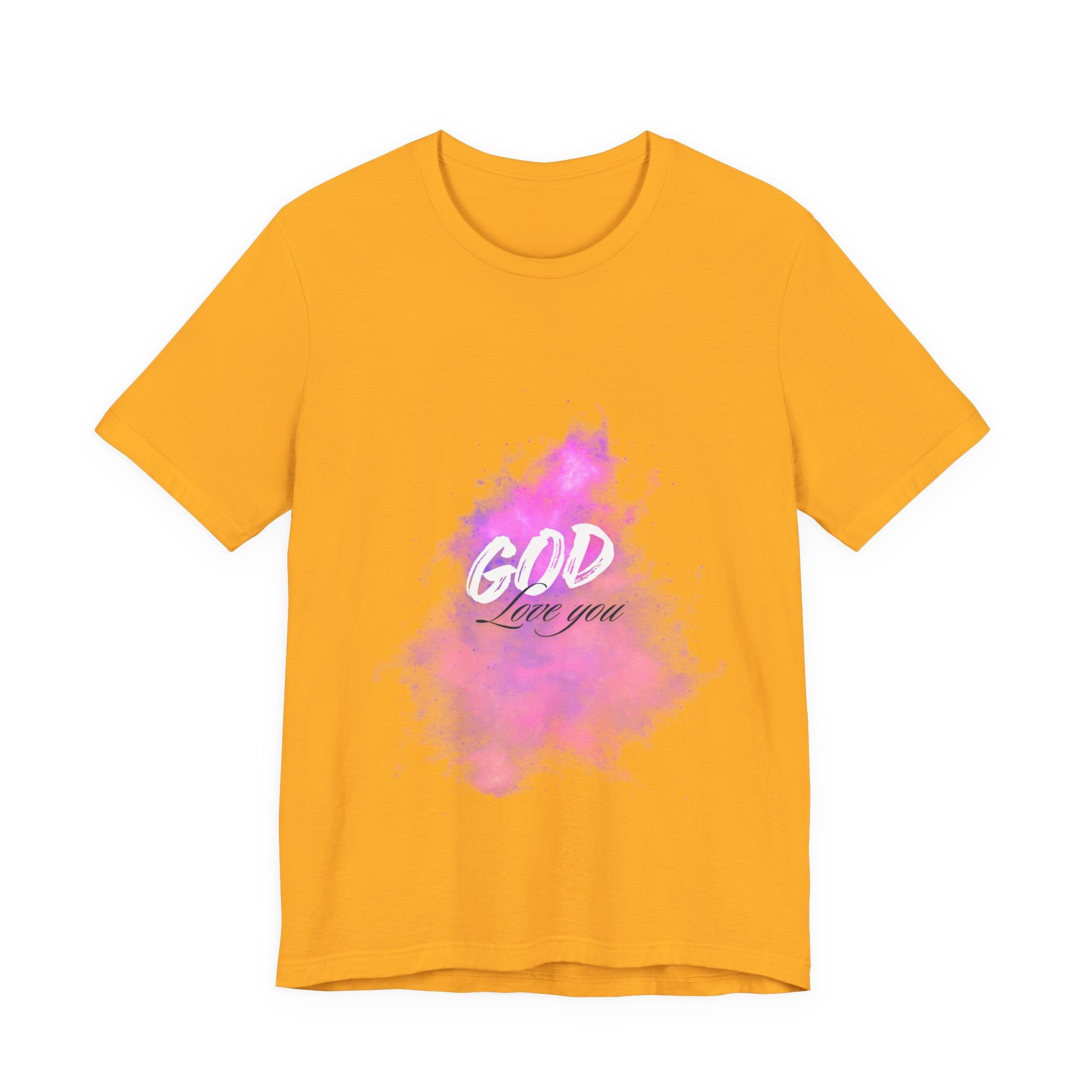 God Love You Tee - Inspirational Short Sleeve Shirt, Faith-Based Gift, Christian Apparel, Motivational T-Shirt, Perfect for Worship