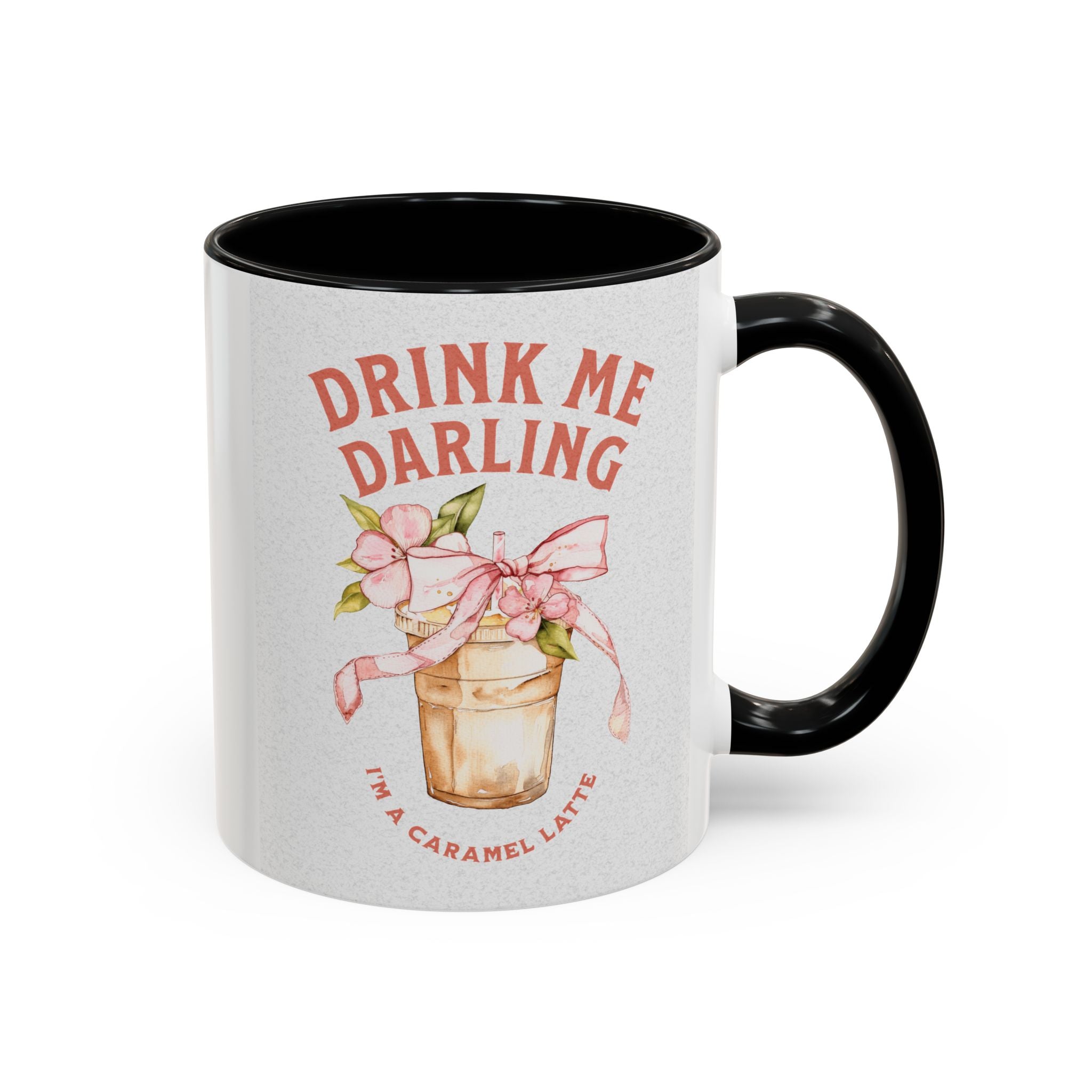 Darling Caramel Latte Coffee Mug - Fun Accent Design for Coffee Lovers
