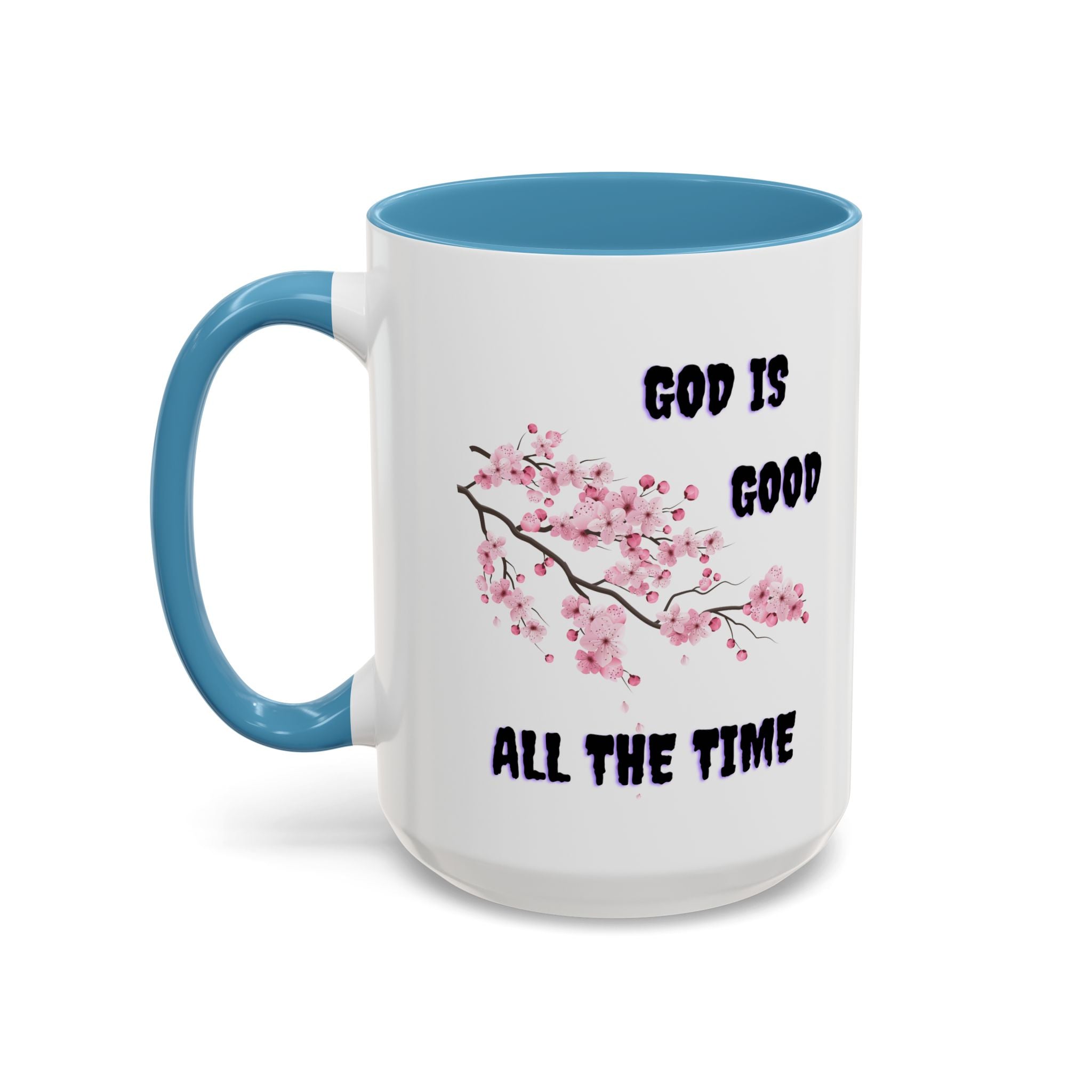 Inspirational Coffee Mug - God is Good, Floral Design, Gift for Faith Friends, Perfect for Mother's Day, Church Gatherings, Daily Motivation