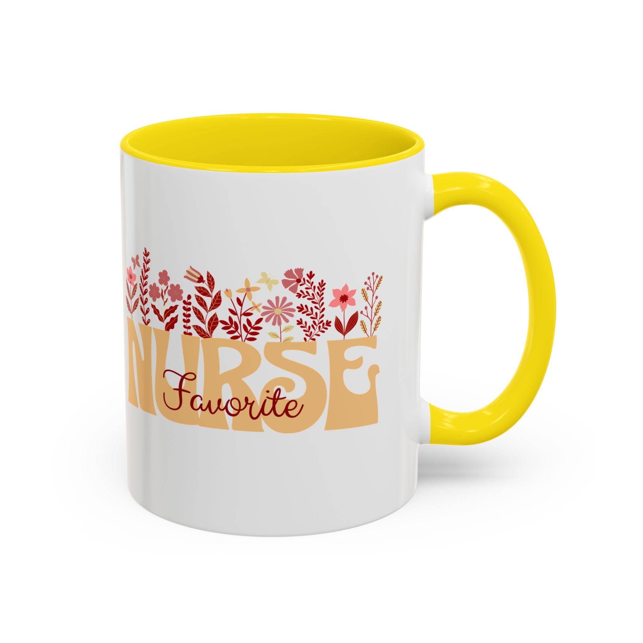 Nurse Favorite Coffee Mug | Floral Mug for Nurses | Gift for Nurse Appreciation Week, Nurses Day, Medical Professionals