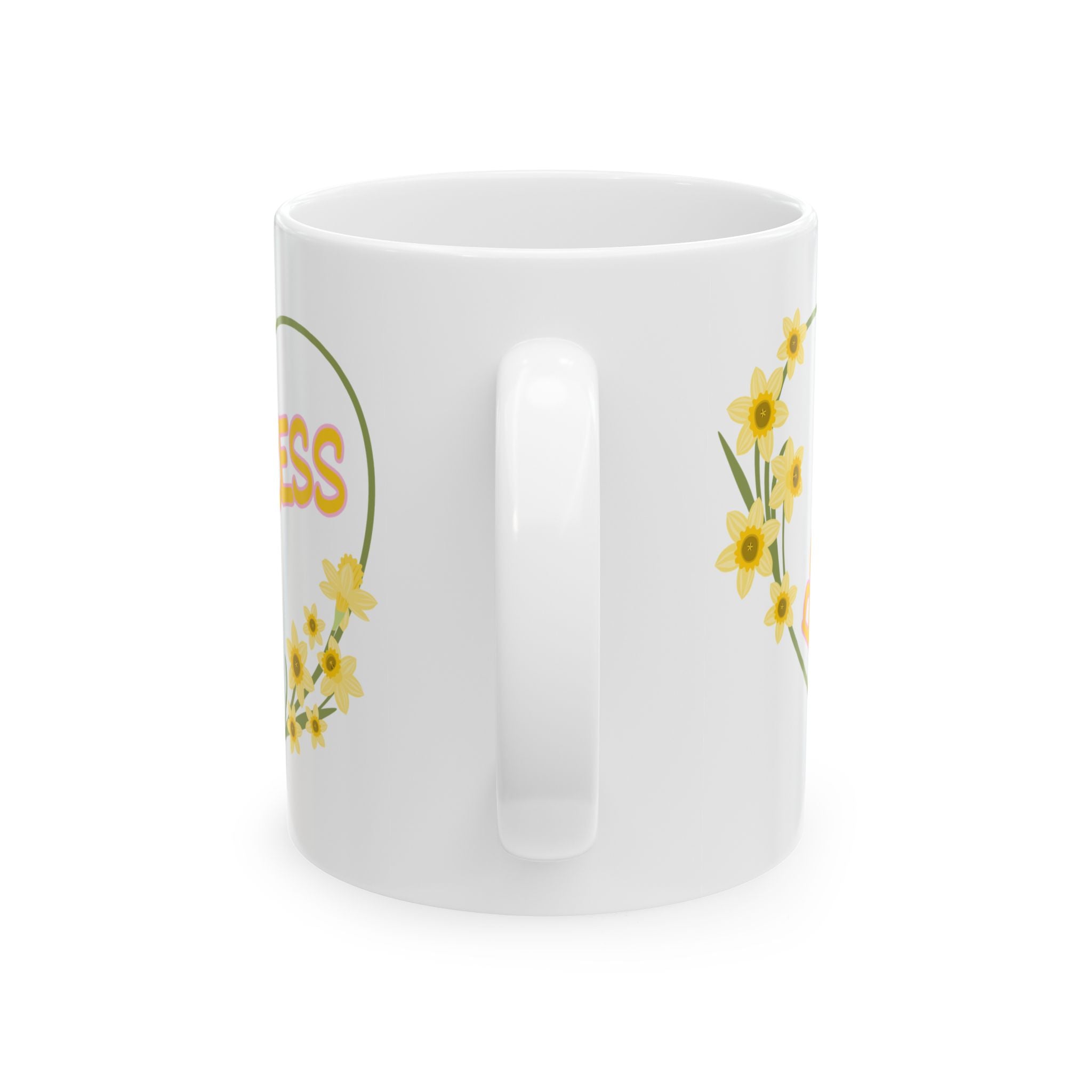 Success Floral Ceramic Mug – "Process Over Perfection" Inspirational Coffee Cup (11oz, 15oz)