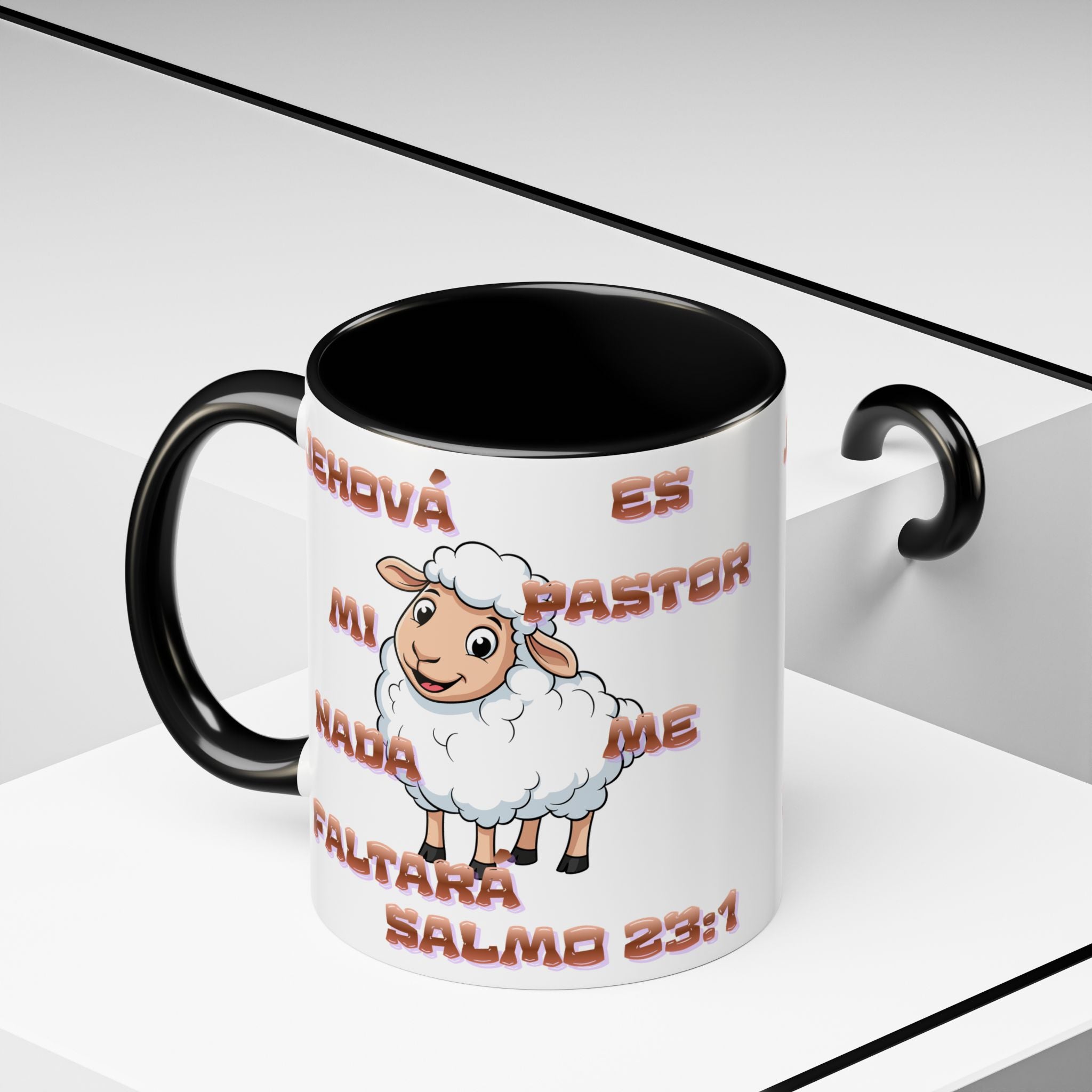 Jehová Es Mi Pastor Coffee Mug — Salmo 23:1 Spanish Christian Accent Mug