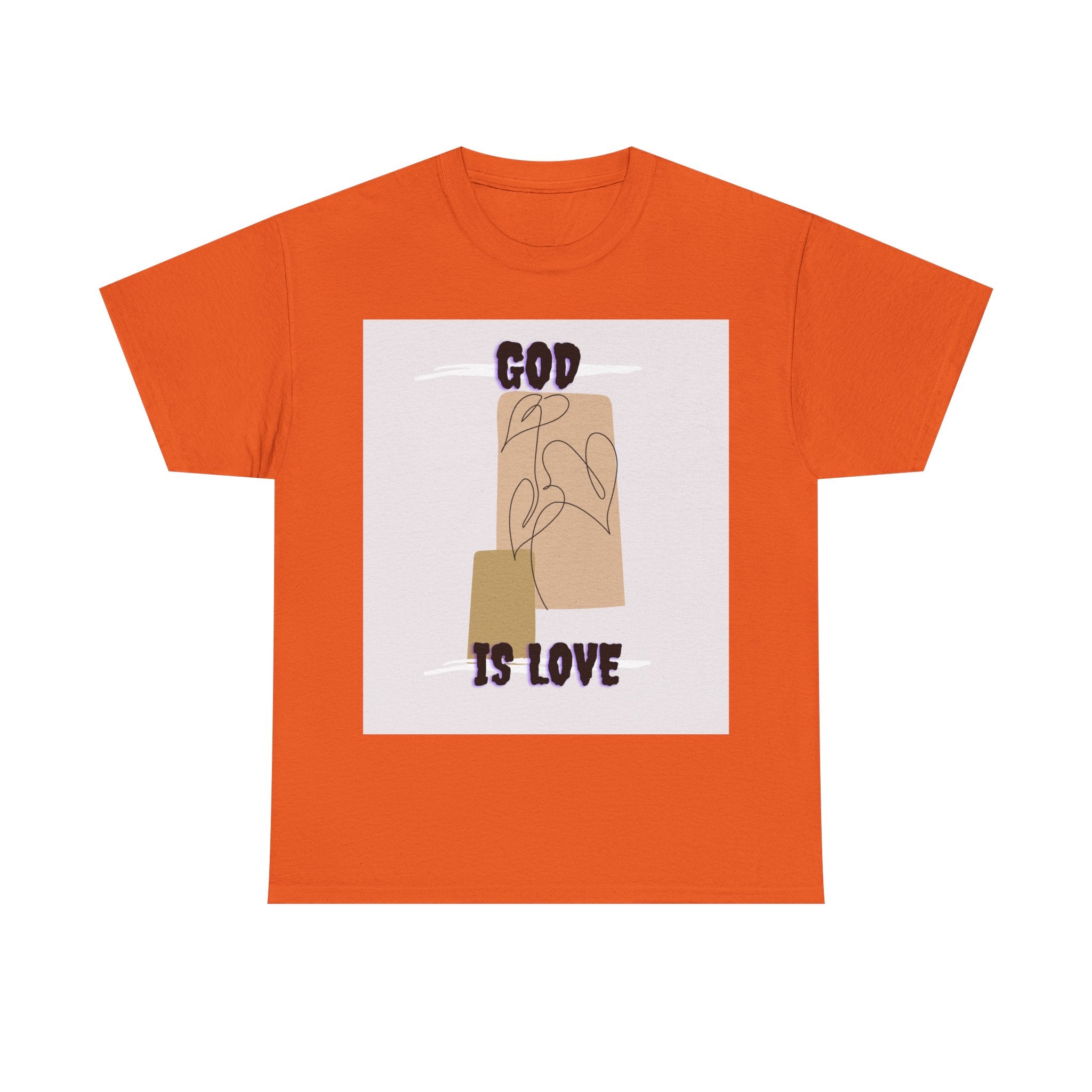 God Is Love Unisex Heavy Cotton Tee, Inspirational T-Shirt, Faith-Based Apparel, Christian Gift, Everyday Wear