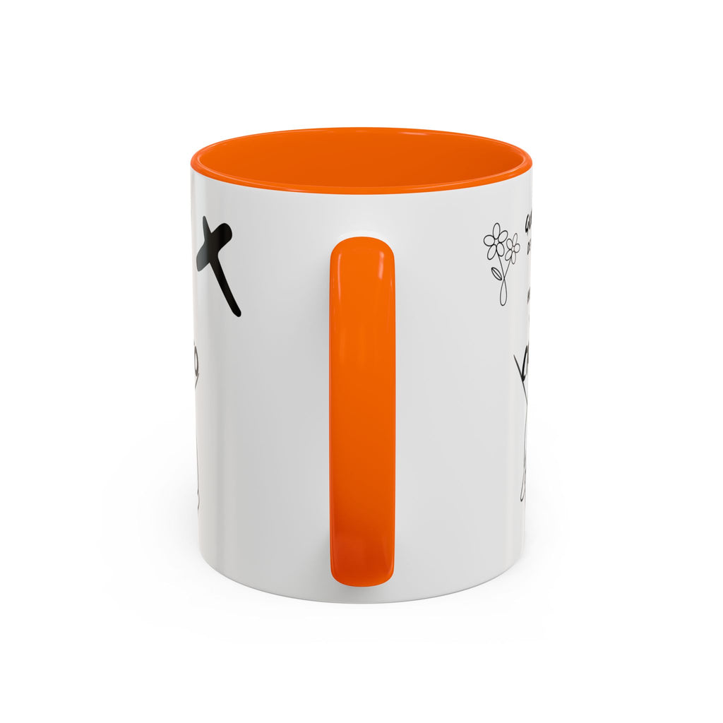 Christian Prayer Warrior Mug — "Guerrera de Oración y Hermana en Cristo" Accent Coffee Cup (11/15oz)