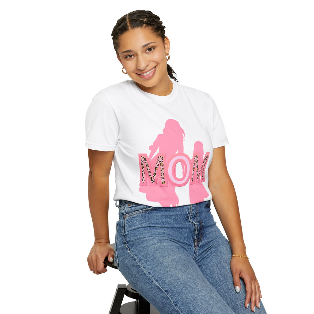 Mom & Me Garment-Dyed T-shirt, Cute Matching Tees, Mother's Day Gift, Family Outing Shirt, Mommy Daughter Outfit, Trendy Casual Wear