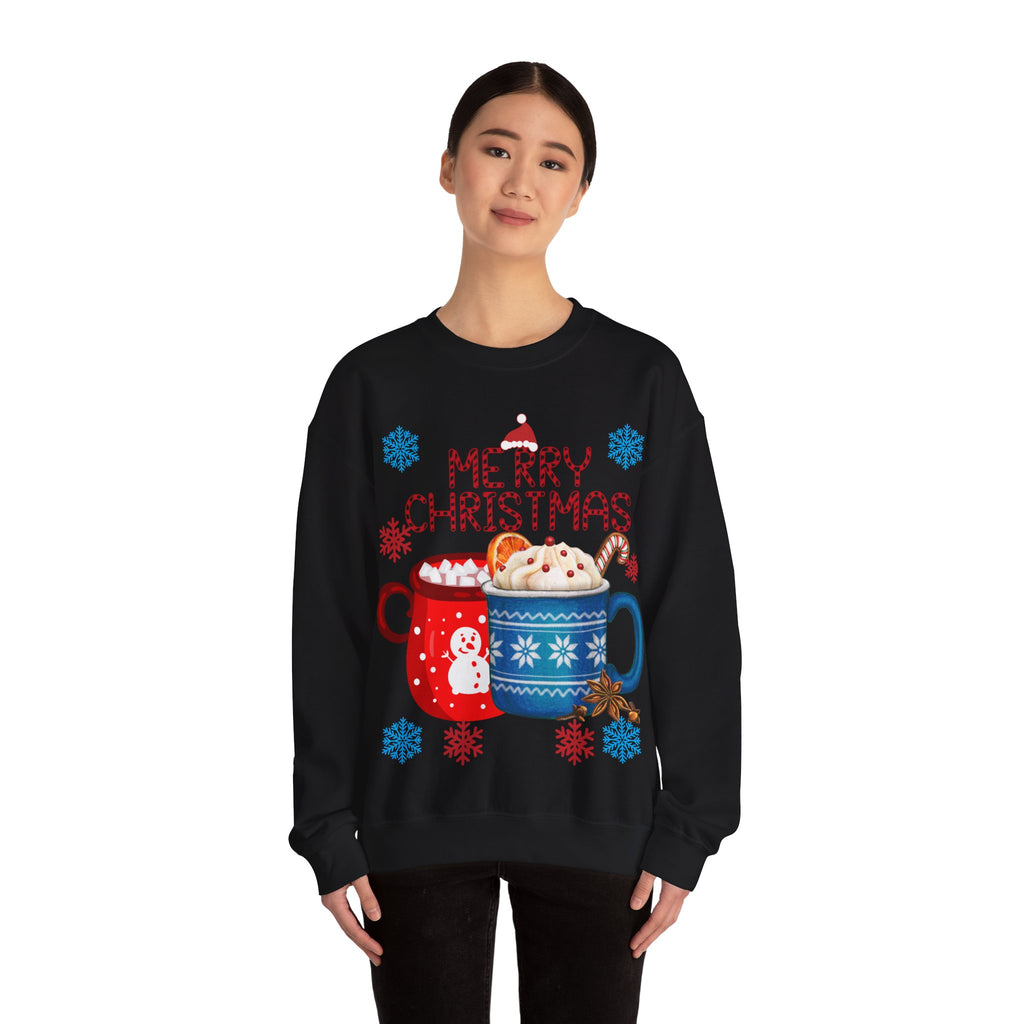 Merry Christmas Hot Cocoa Crewneck Sweatshirt