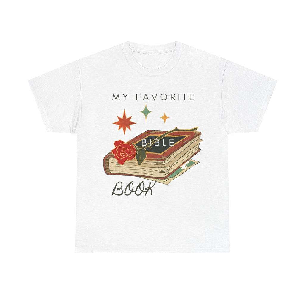 Bible Graphic Tee — "My Favorite Book" Christian Faith T-Shirt