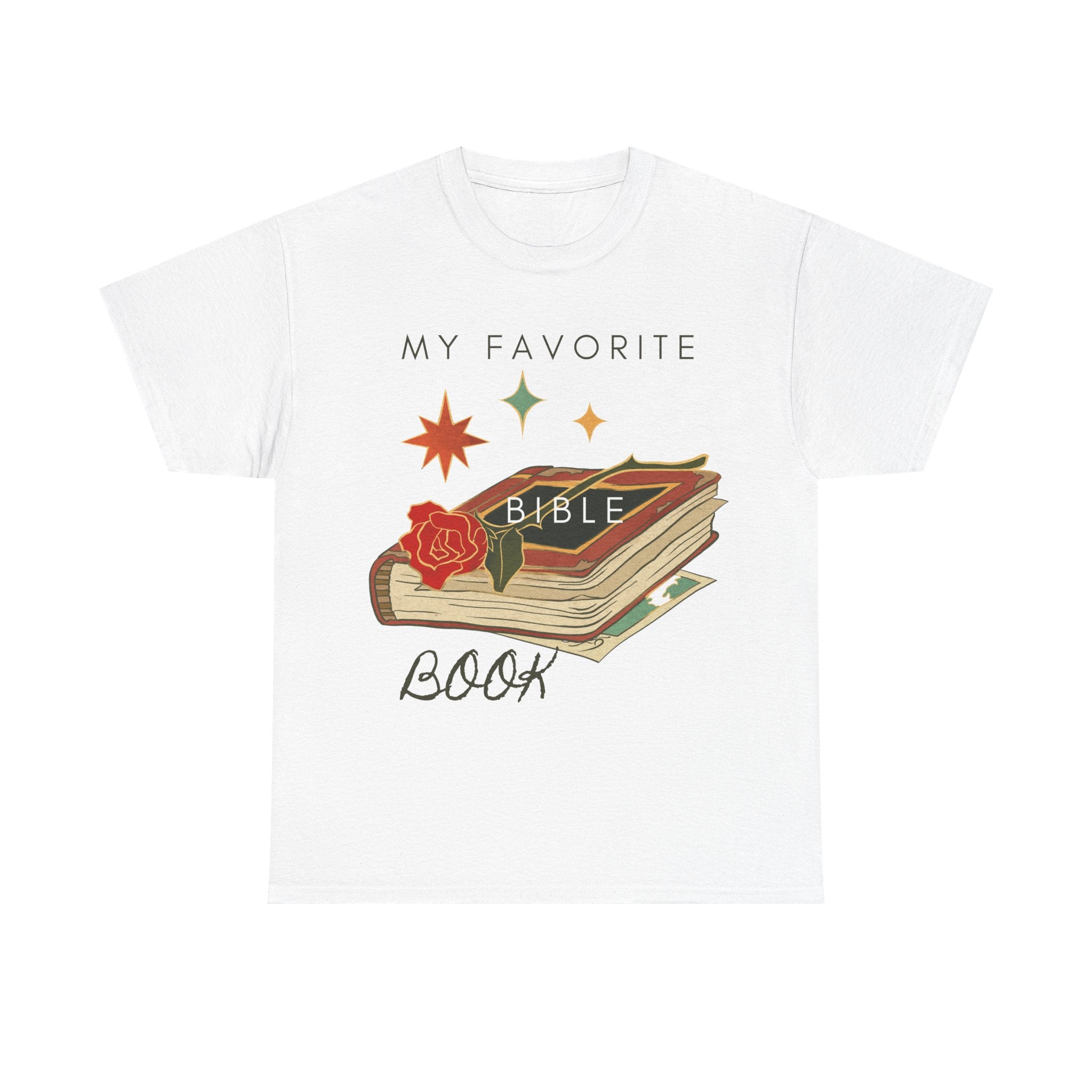 Bible Graphic Tee — "My Favorite Book" Christian Faith T-Shirt
