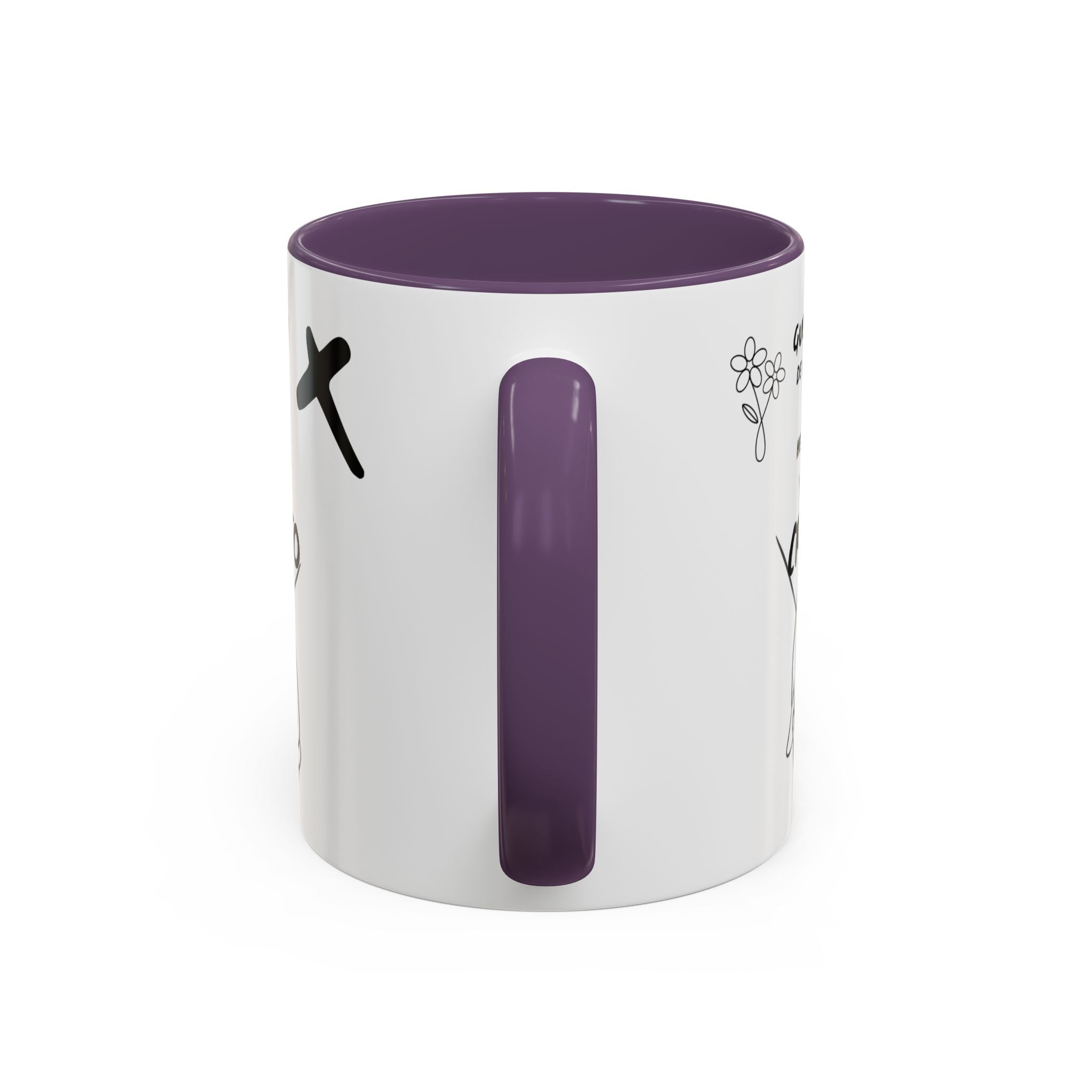 Christian Prayer Warrior Mug — "Guerrera de Oración y Hermana en Cristo" Accent Coffee Cup (11/15oz)