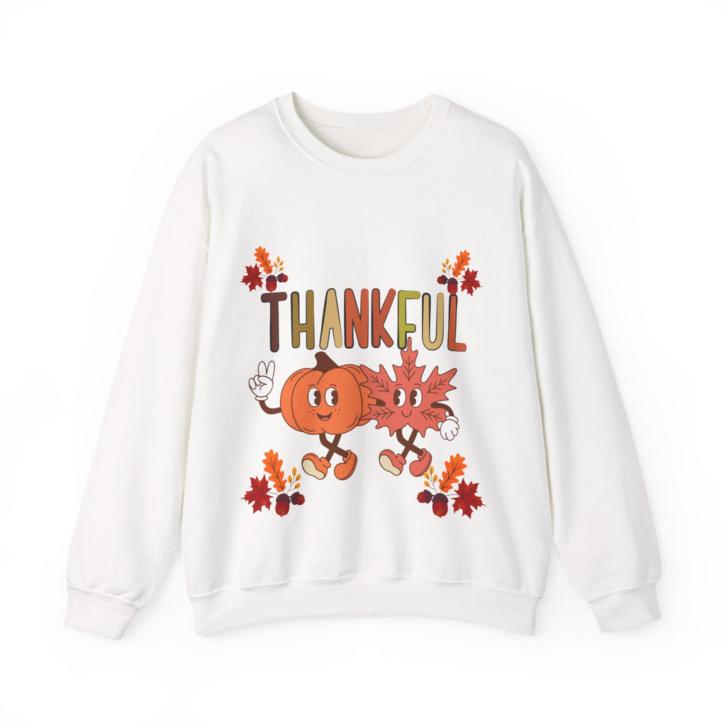 Thankful Autumn Crewneck Sweatshirt, Cozy Fall Sweater, Unisex Sweatshirt, Thanksgiving Gift, Cute Seasonal Apparel