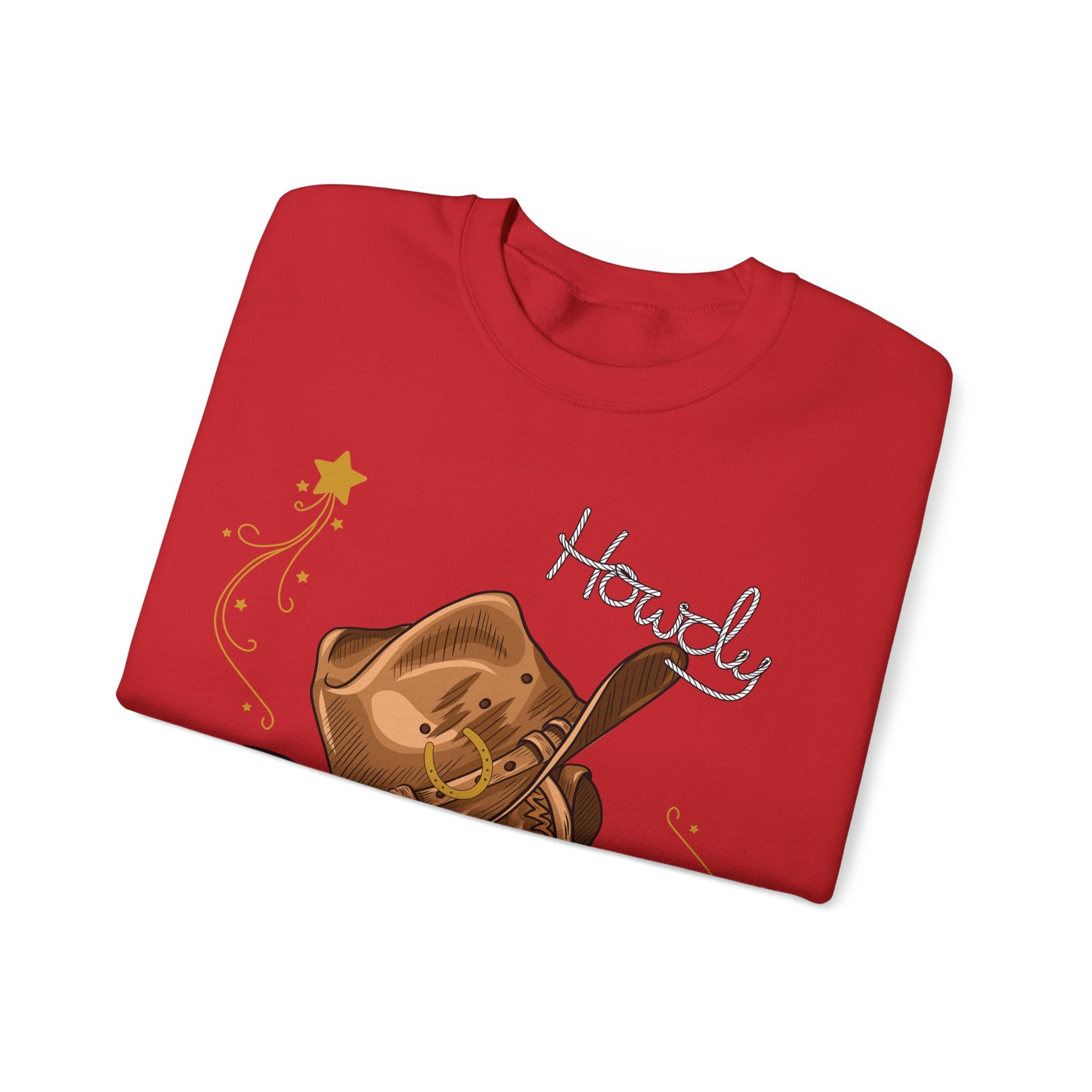 Howdy Cowboy Crewneck Sweatshirt | Unisex Sweatshirt, Western Apparel, Fall Fashion, Gift for Him/Her, Casual Wear