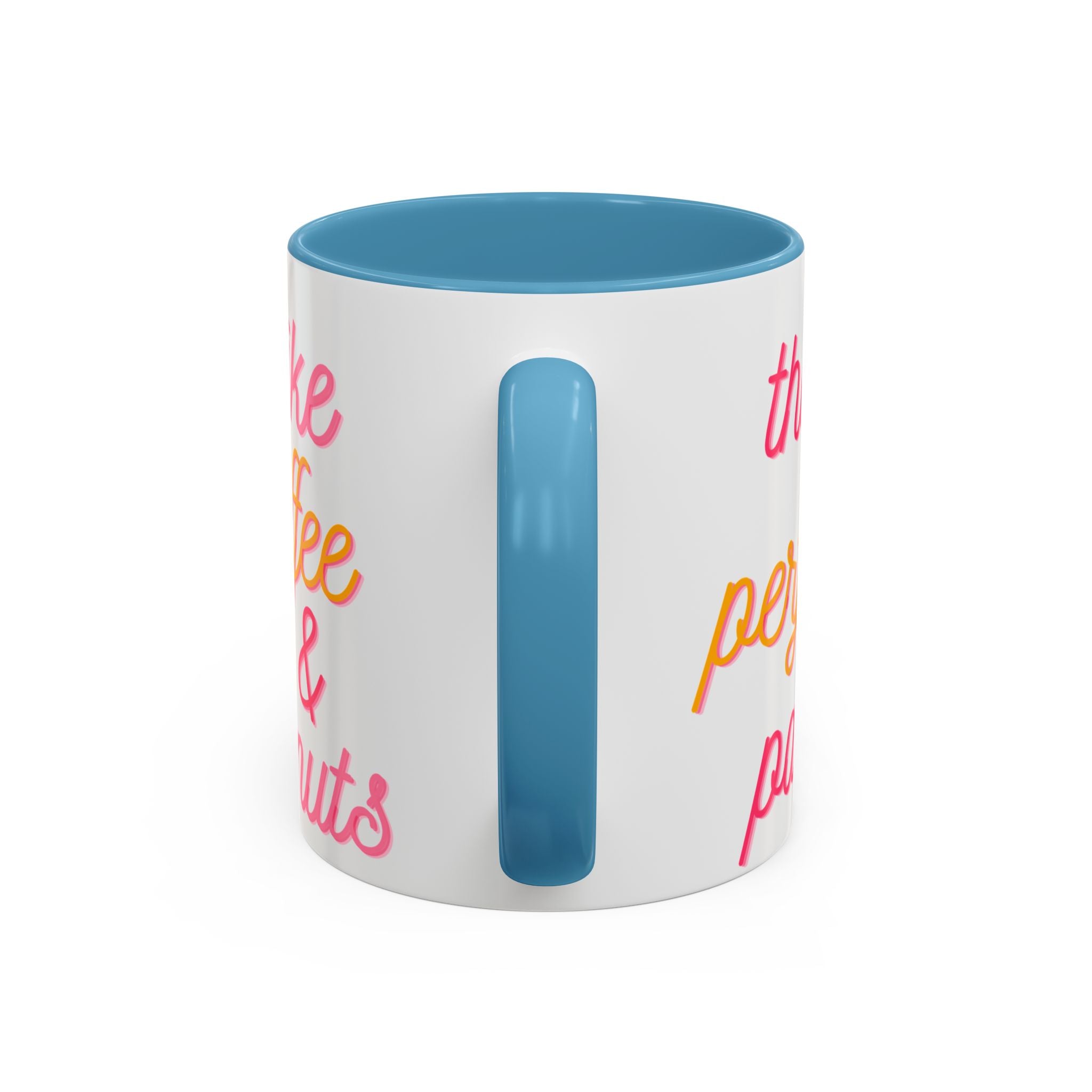 Like Coffee & Donuts Accent Coffee Mug — Cute Donut & Coffee Cup Design (11/15oz)