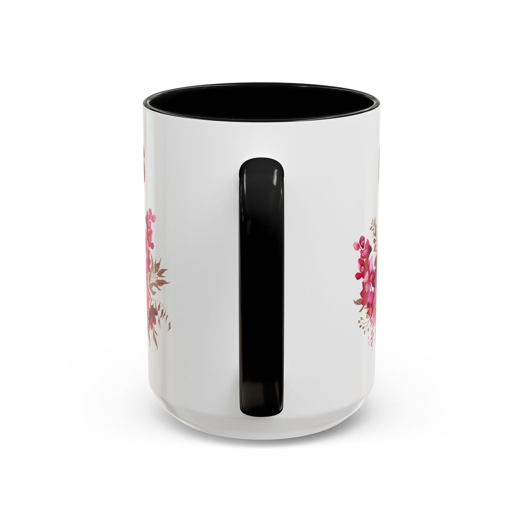 Dios Floral Accent Coffee Mug — 11/15oz Inspirational Christian Tea Cup