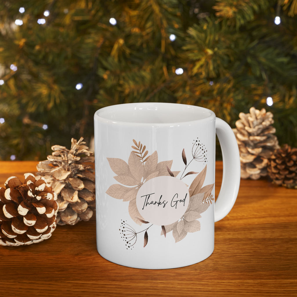 Chic Floral Ceramic Mug for Coffee Lovers, Perfect Gift for Friends, Tea Mug, Home Decor, Office Cup, Wedding Present