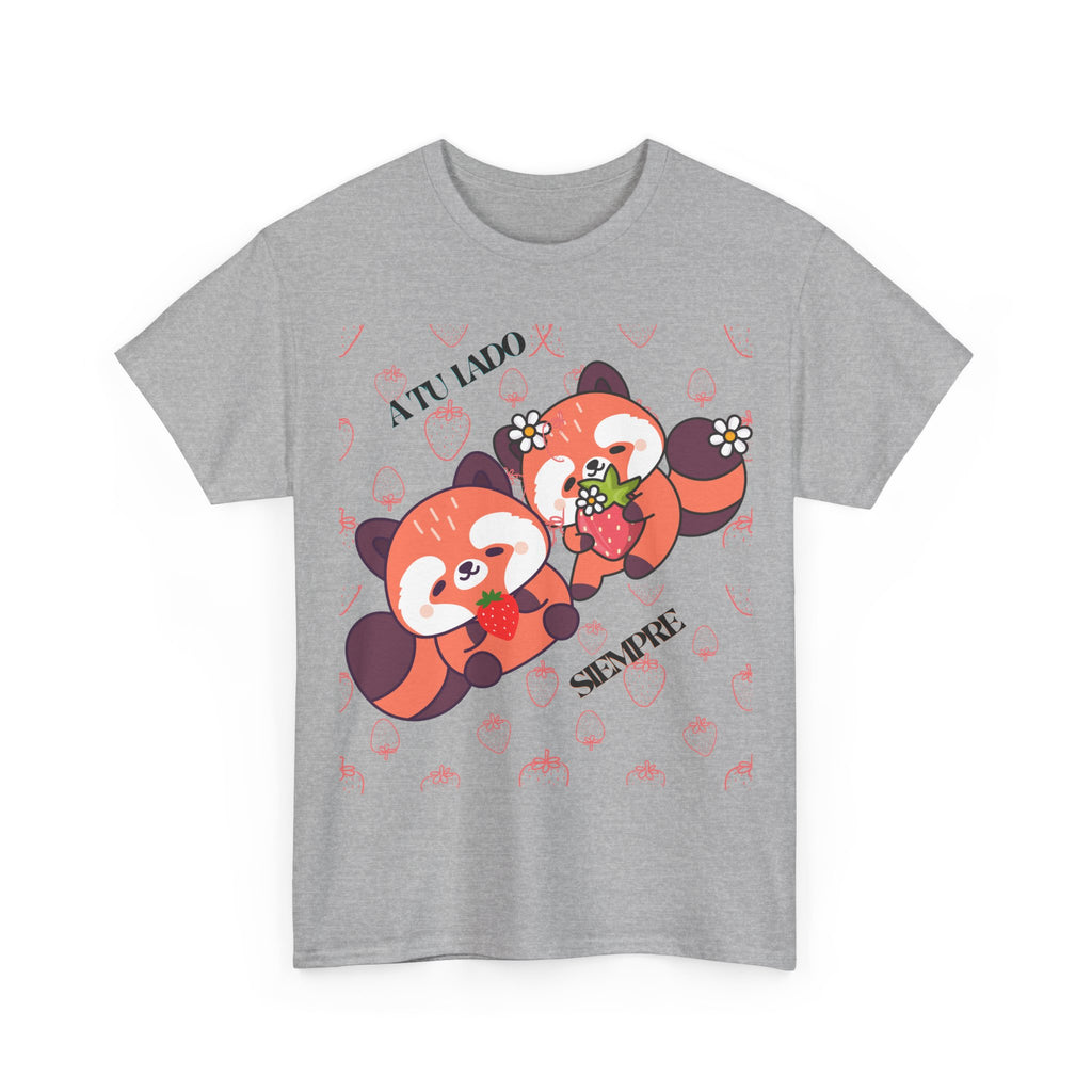 Red Panda Snack Time T-Shirt – Cute Kawaii Animal Tee with "A Little So Sweet" Design