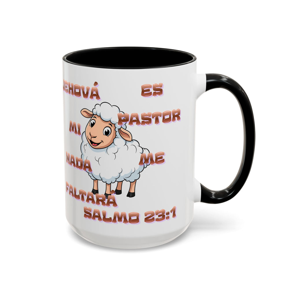 Jehová Es Mi Pastor Coffee Mug — Salmo 23:1 Spanish Christian Accent Mug