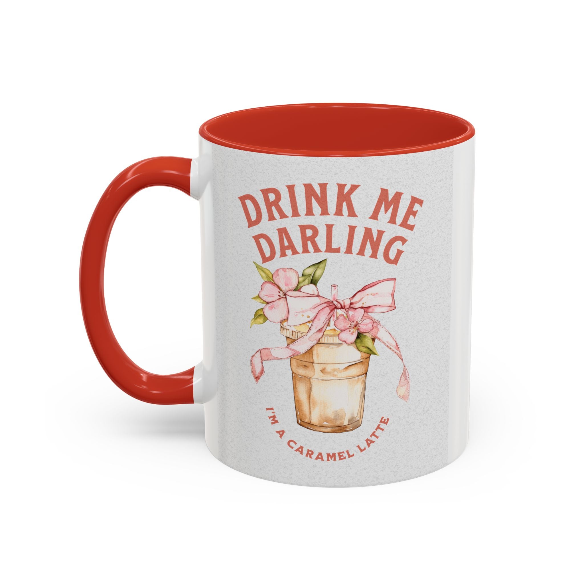 Darling Caramel Latte Coffee Mug - Fun Accent Design for Coffee Lovers