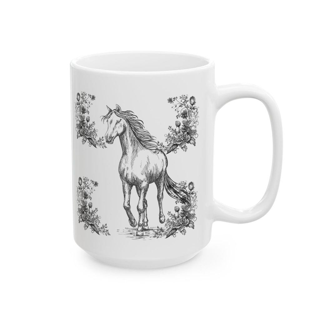 Elegant Floral Ceramic Mug - Perfect Gift for Tea Lovers, Coffee Enthusiasts, Birthdays, Weddings, Home Decor