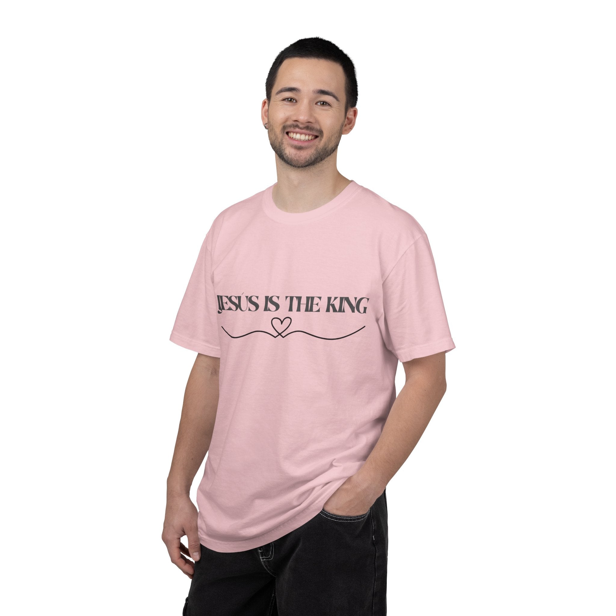 Jesus Is The King T-Shirt — Christian Faith Tee with Heart Accent