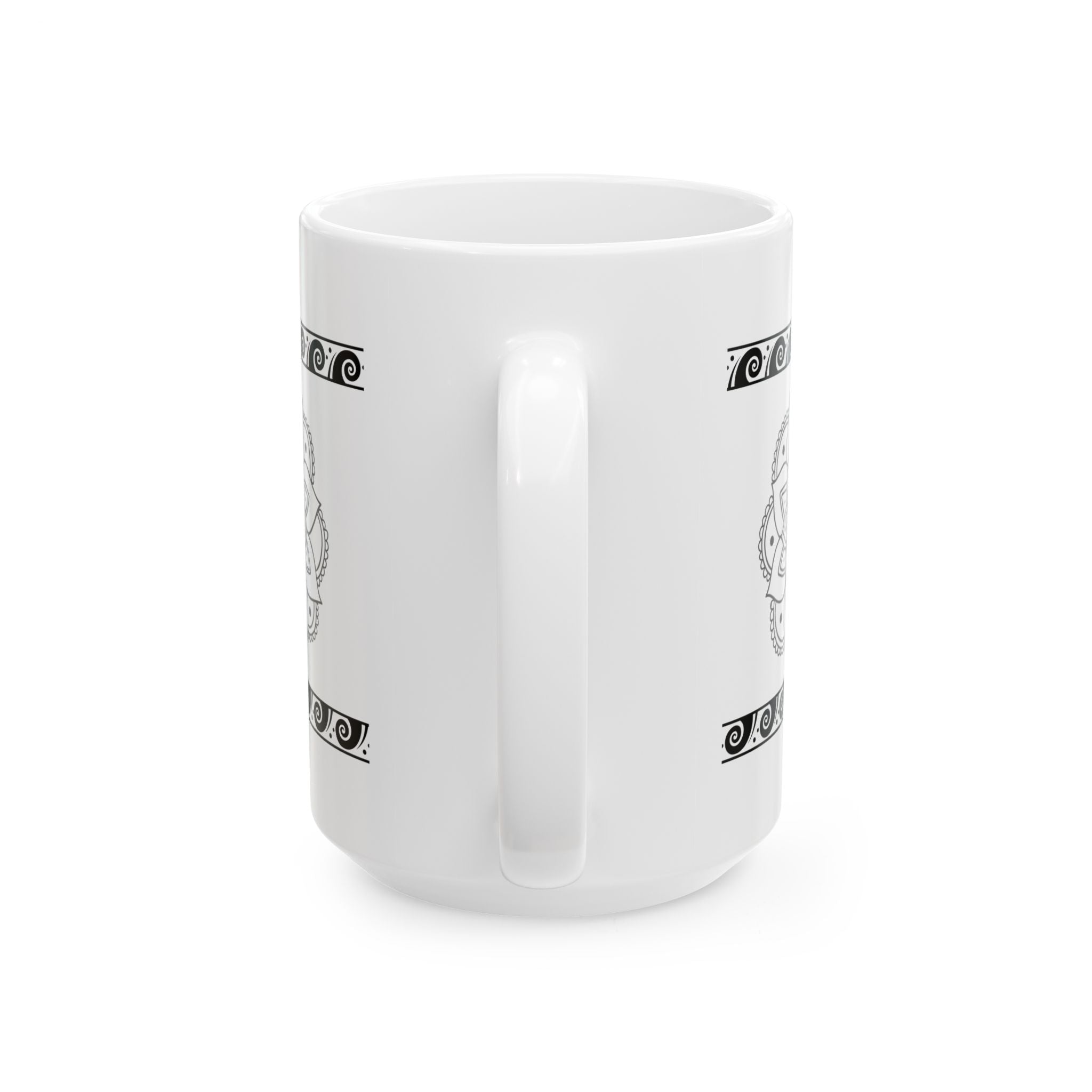 Elegant Mandala Ceramic Mug - Black and White Design, Perfect for Coffee Lovers, Gift for Tea Enthusiasts, Home or Office Decor, [...]