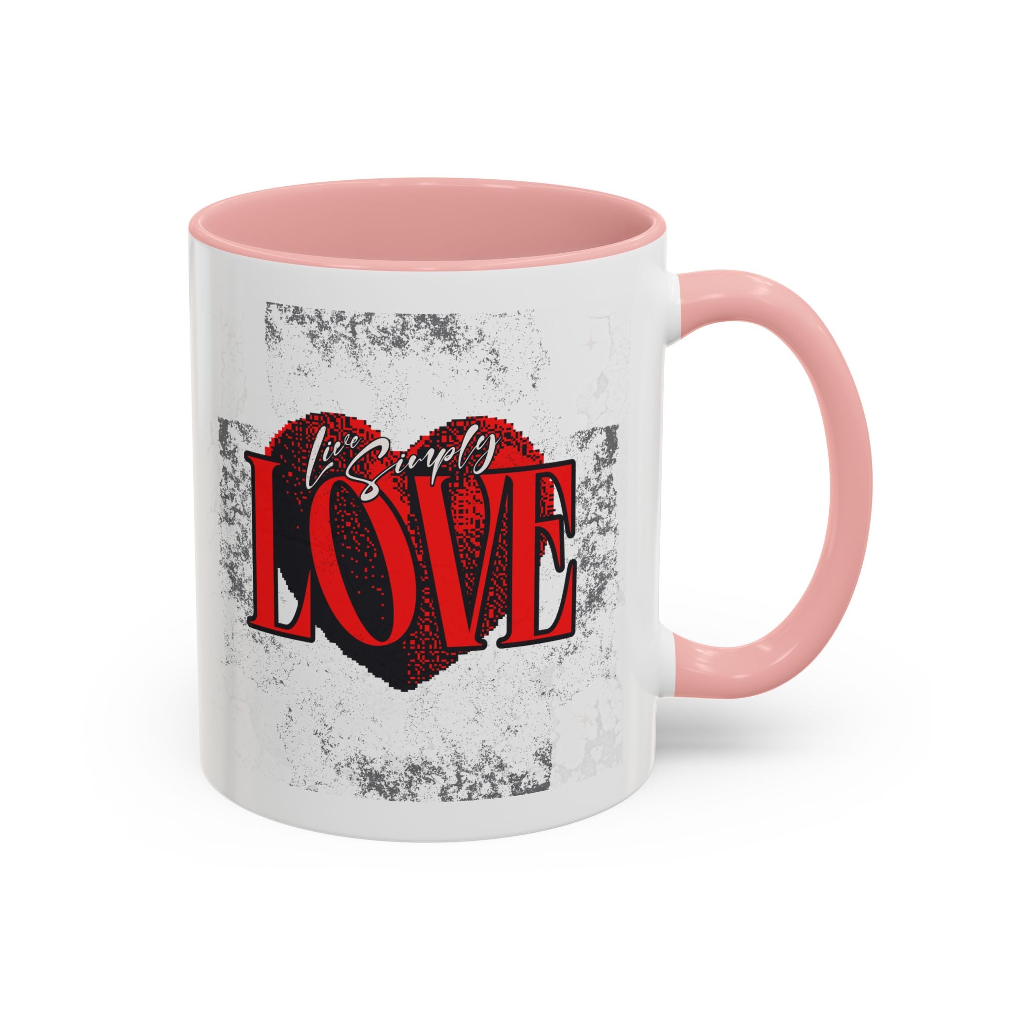 Love Accent Coffee Mug - Perfect Gift for Valentine's Day, Romantic Gift, Heart Mug, Coffee Lovers, Personalized Mug