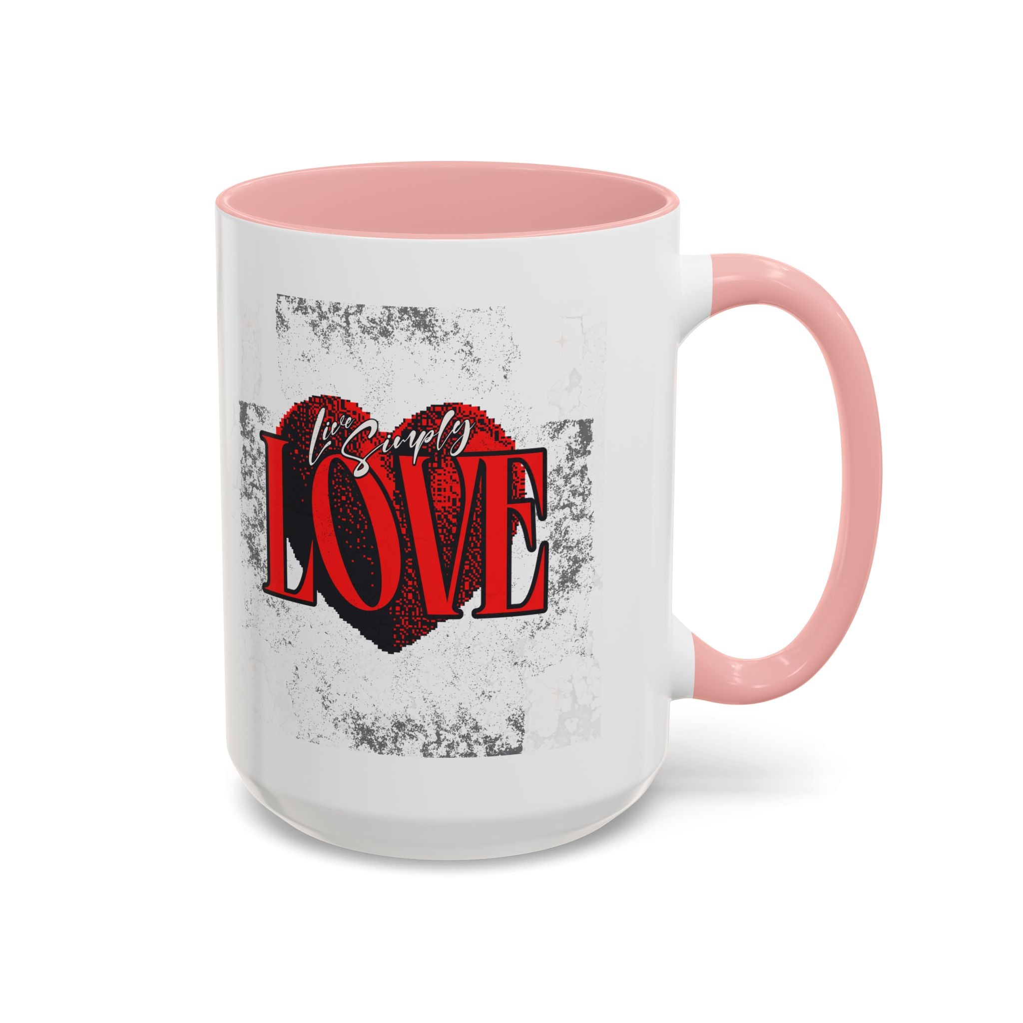 Love Accent Coffee Mug - Perfect Gift for Valentine's Day, Romantic Gift, Heart Mug, Coffee Lovers, Personalized Mug