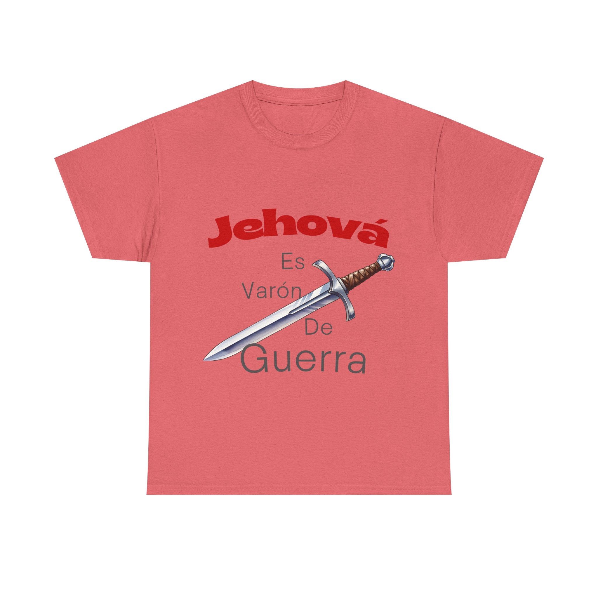 Jehová Es Varón De Guerra T-Shirt — Spanish Christian Sword Design