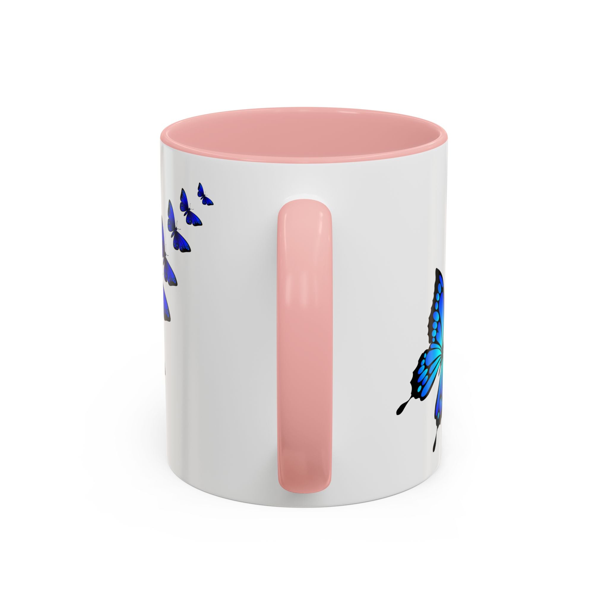 Butterfly Accent Coffee Mug | Colorful Butterfly Design | Perfect Gift for Nature Lovers | Home & Office Decor | 11oz & 15oz