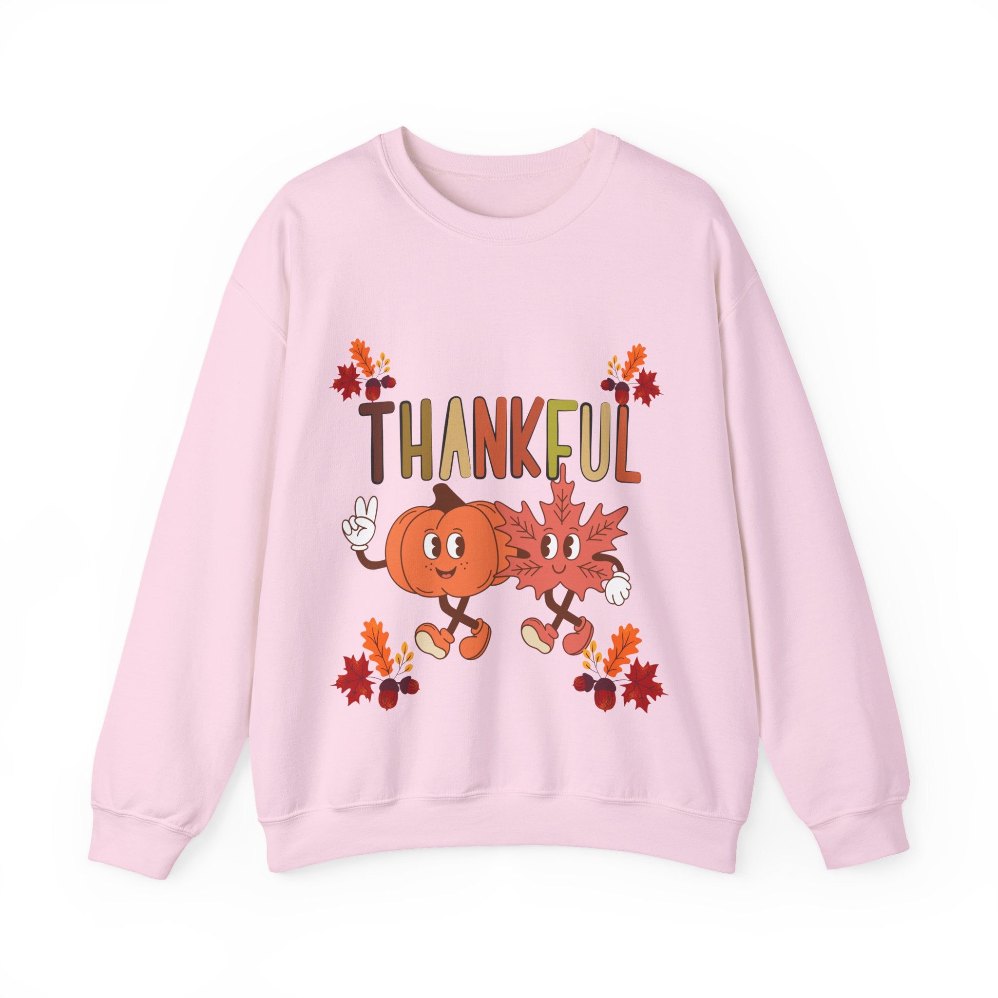 Thankful Autumn Crewneck Sweatshirt, Cozy Fall Sweater, Unisex Sweatshirt, Thanksgiving Gift, Cute Seasonal Apparel