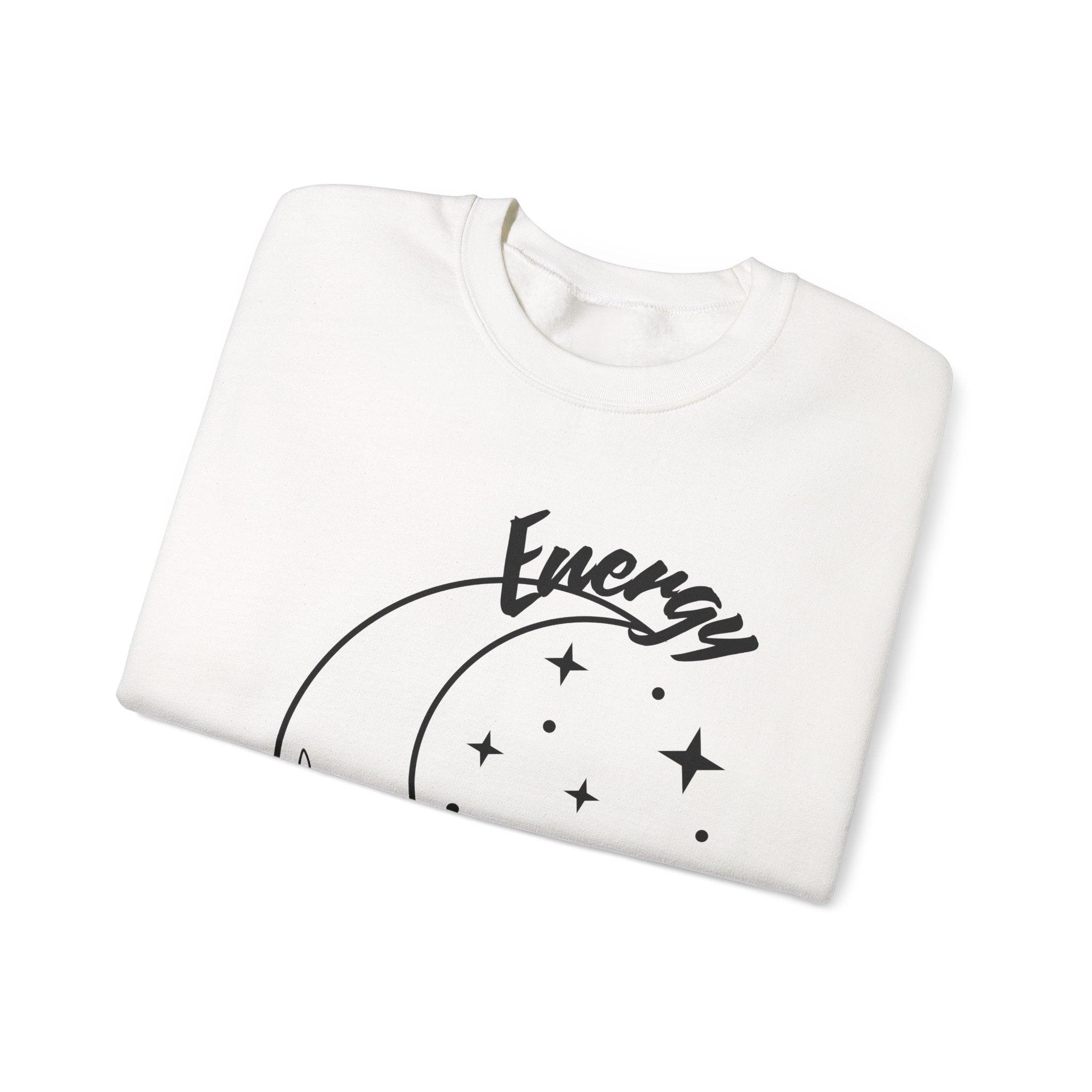Celestial Energy Sweatshirt, Moon and Flowers Crewneck, Cozy Unisex Top, Astrology Gift, Spiritual Apparel, Birthday Gift, Everyday Wear