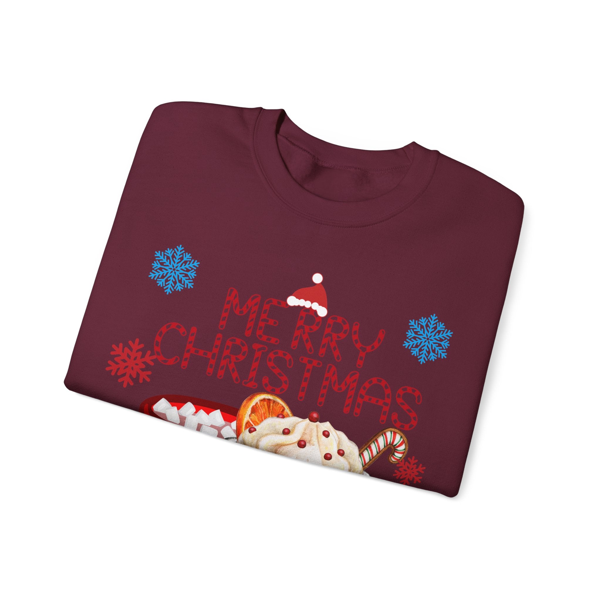 Merry Christmas Hot Cocoa Crewneck Sweatshirt