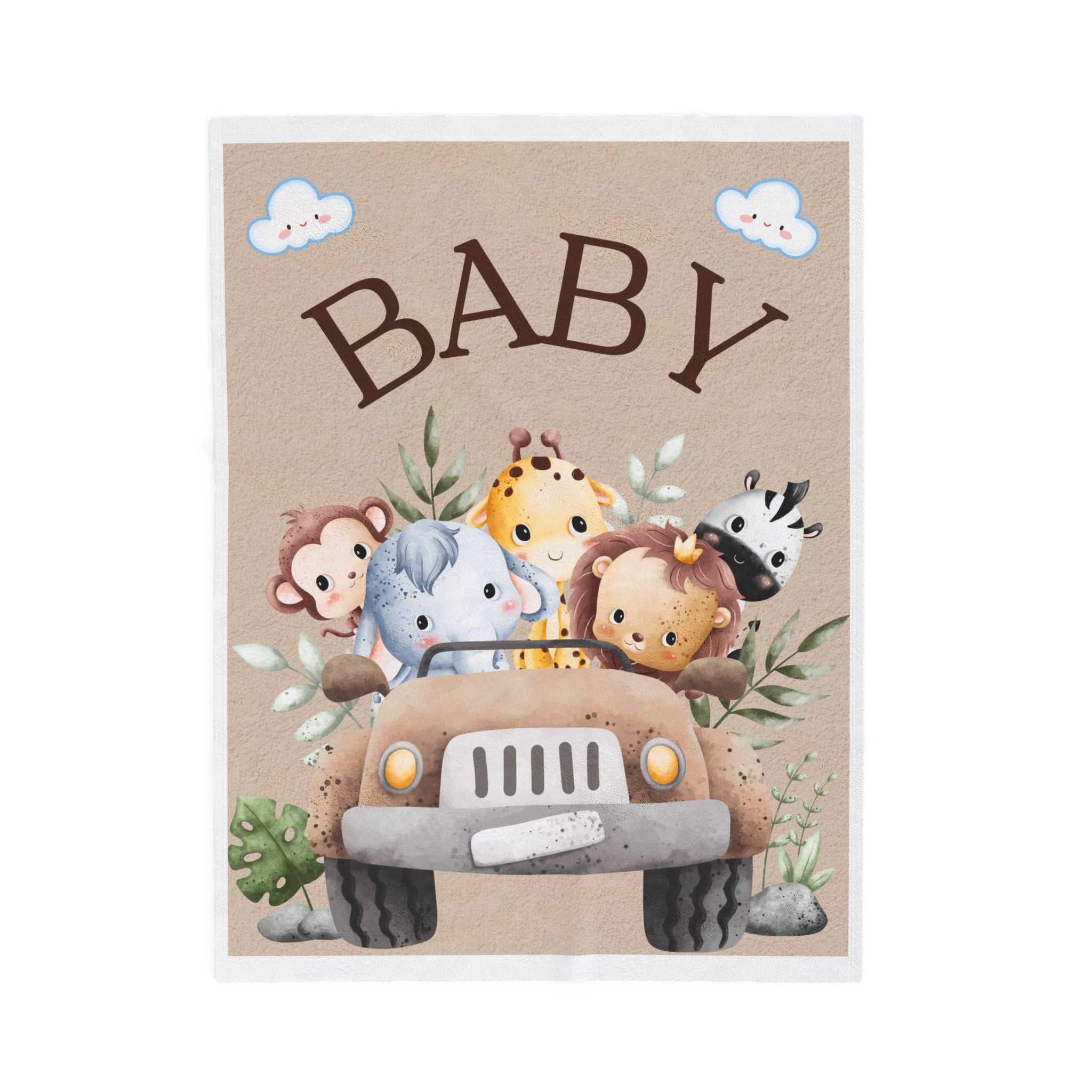 Baby Animal Plush Blanket, Soft Children's Throw, Newborn Gift, Nursery Decor, Toddler Blanket, Baby Shower, Cute Blanket