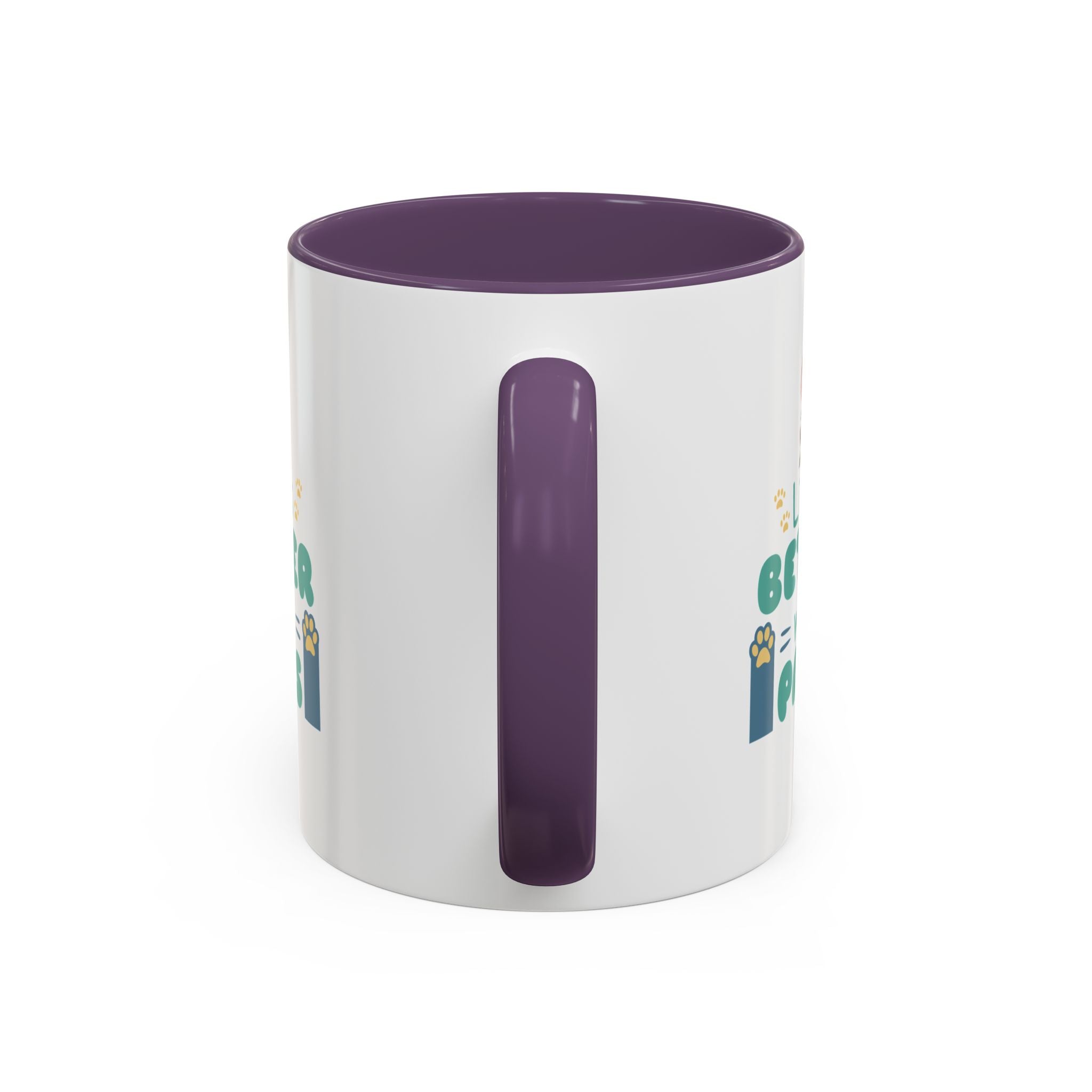 Life's Better with Paws Mug - Pet Lover's Coffee Cup, Dog Themed Gift, Animal Lover Present, Cute Ceramic Mug, Fun Pet Owner Gift