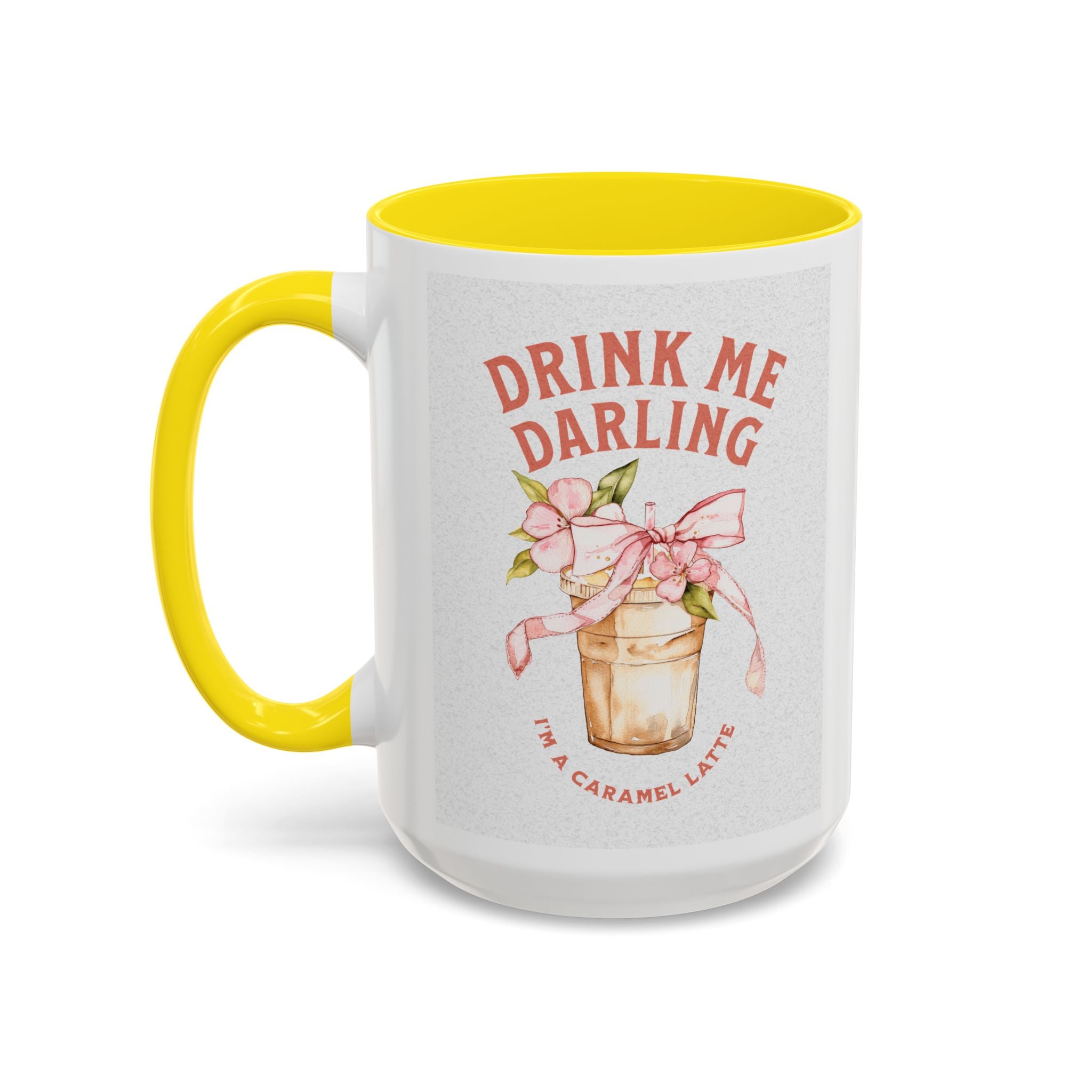 Darling Caramel Latte Coffee Mug - Fun Accent Design for Coffee Lovers