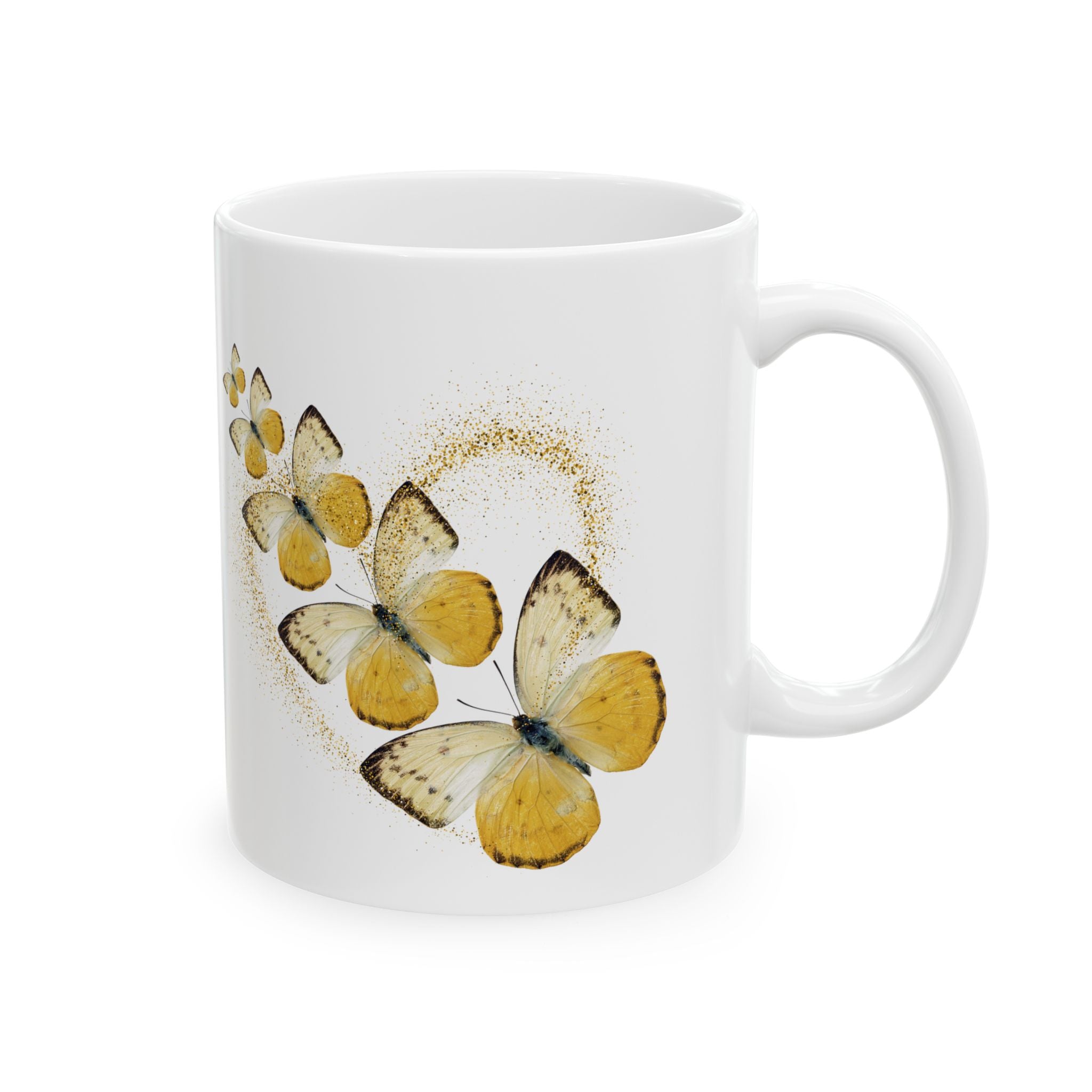 butterflyPower Ceramic Mug, butterfly Coffee Cup, Nature Lover Gift, Tea Mug, Home Decor, Gift for Her