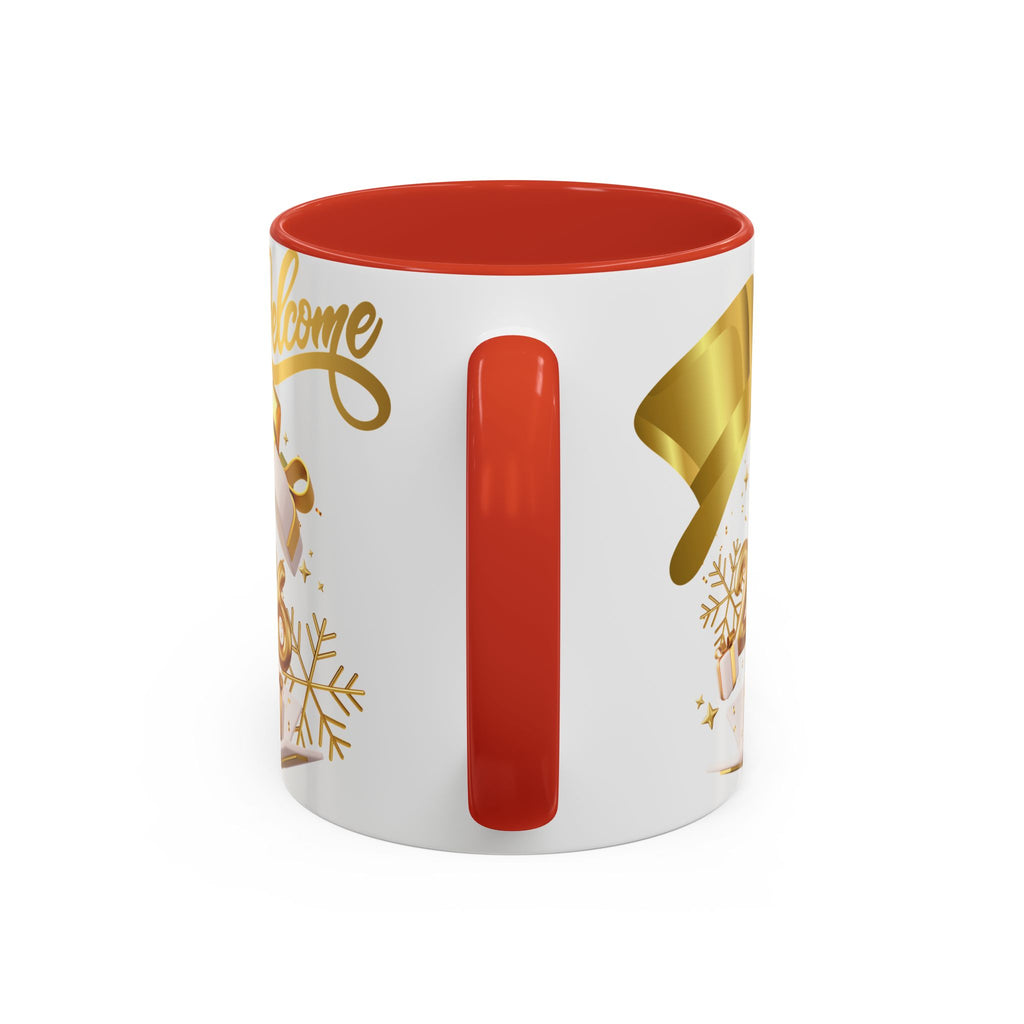 2026 New Year Coffee Mug — "Welcome 2026" Gold Celebration Accent Mug