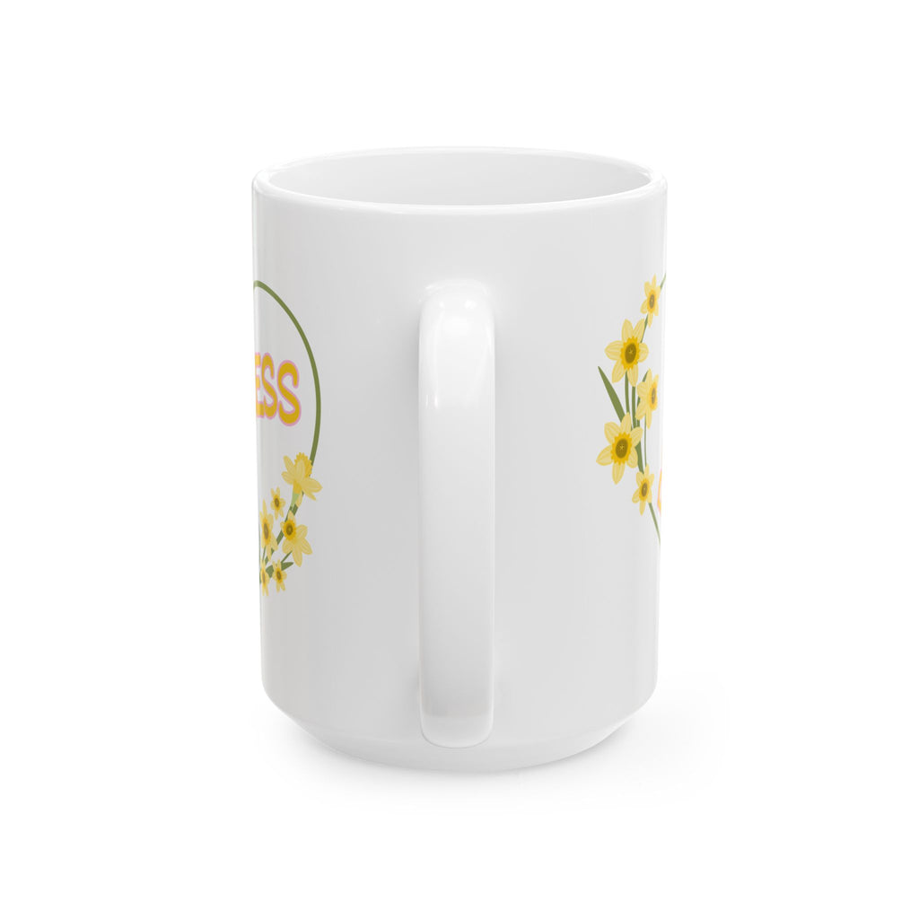 Success Floral Ceramic Mug – "Process Over Perfection" Inspirational Coffee Cup (11oz, 15oz)