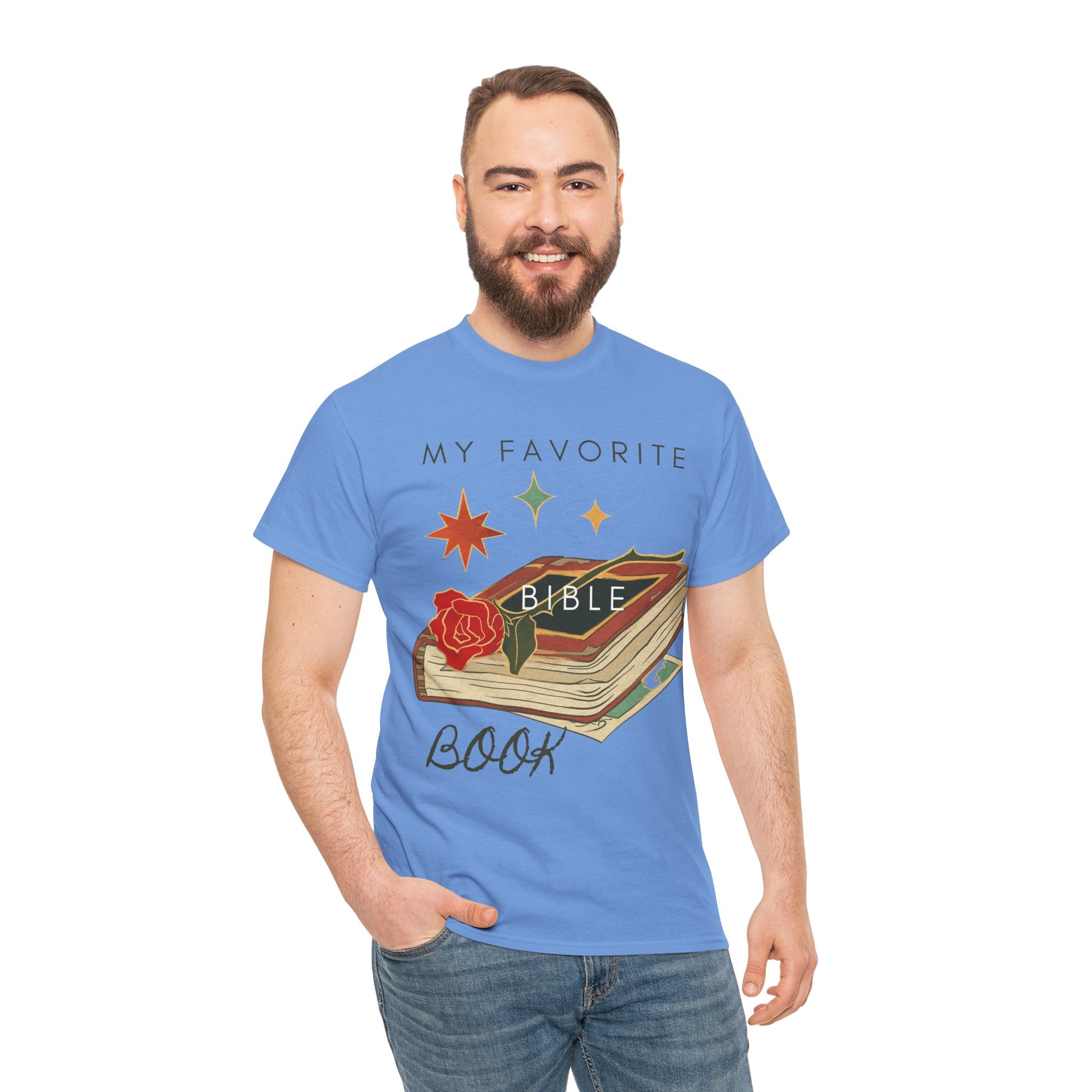 Bible Graphic Tee — "My Favorite Book" Christian Faith T-Shirt