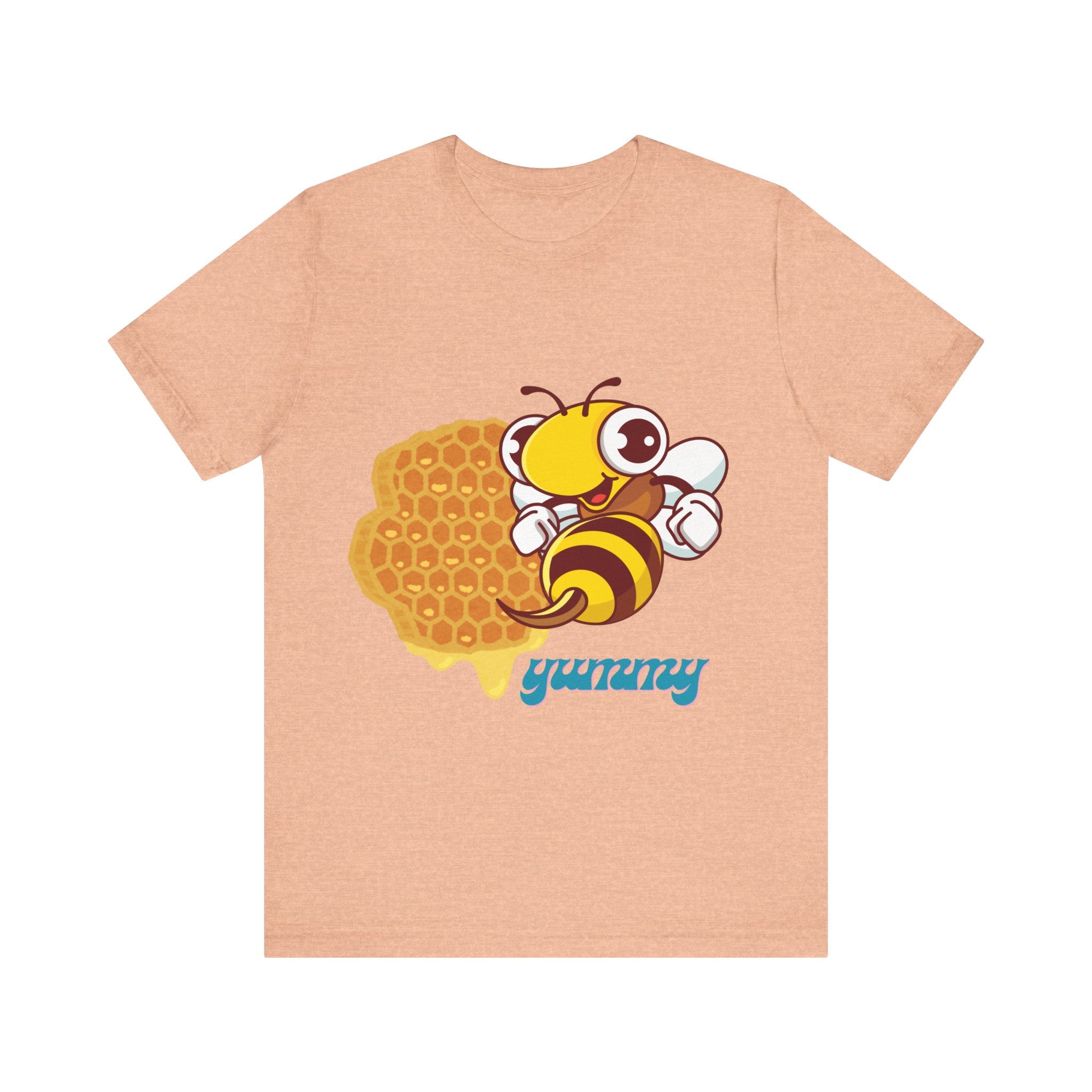 Yummy Bee Graphic Tee, Cute Bee Shirt, Unisex Bee T-Shirt, Gift for Bee Lovers, Honey Themed Apparel