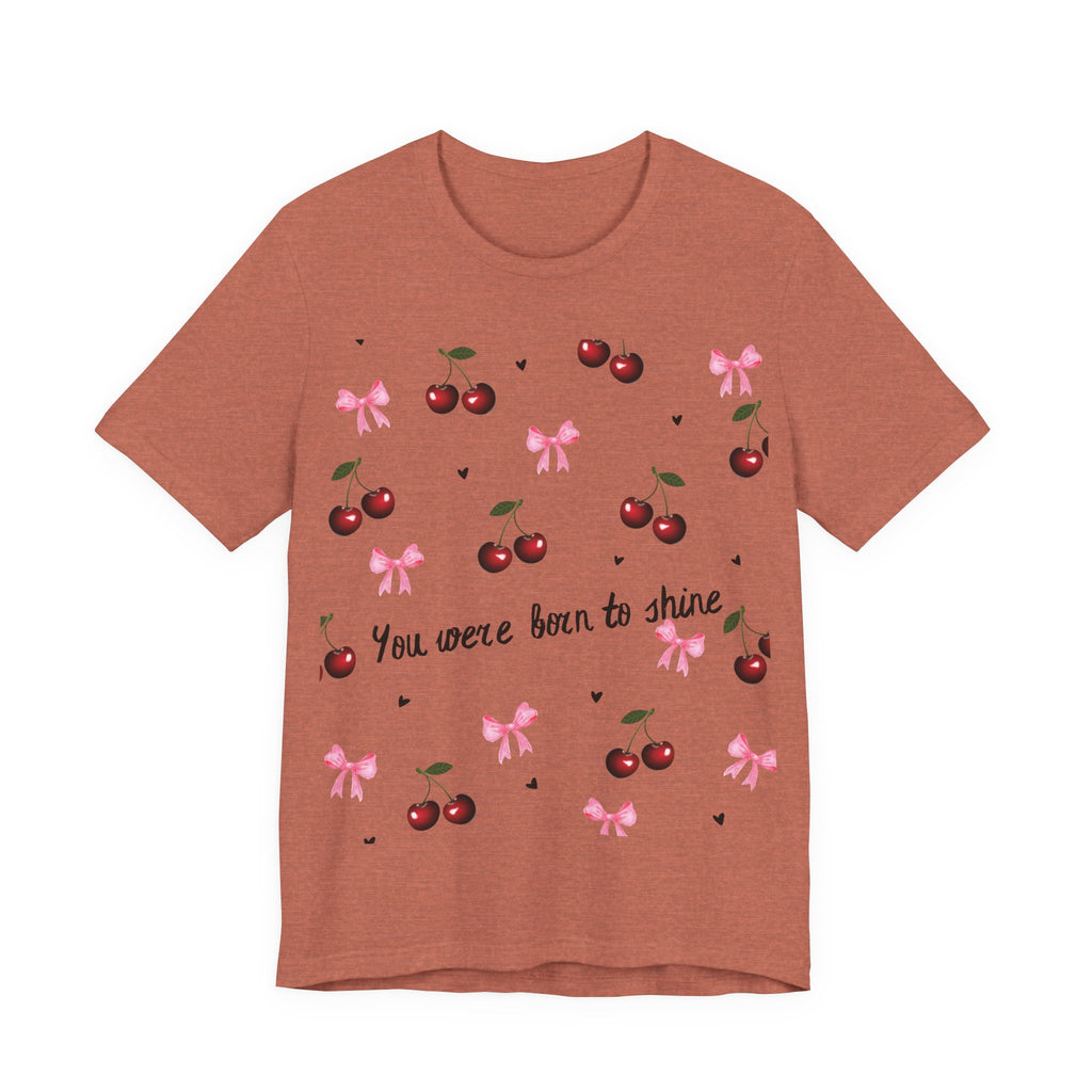 Cherry Blossom Inspirational Tee, Motivational T-Shirt, Cute Summer Shirt, Gift for Her, Birthday Gift, Casual Top