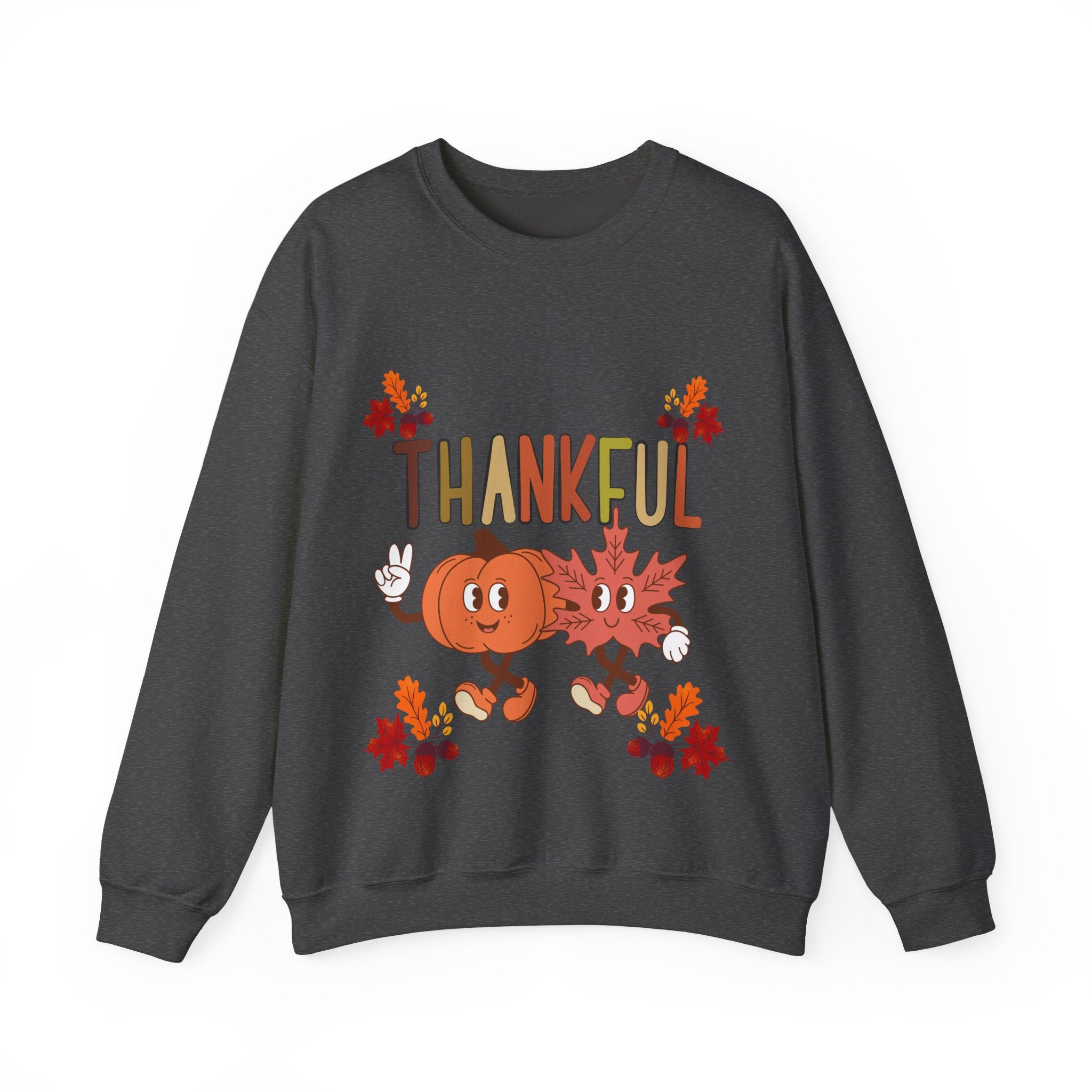 Thankful Autumn Crewneck Sweatshirt, Cozy Fall Sweater, Unisex Sweatshirt, Thanksgiving Gift, Cute Seasonal Apparel